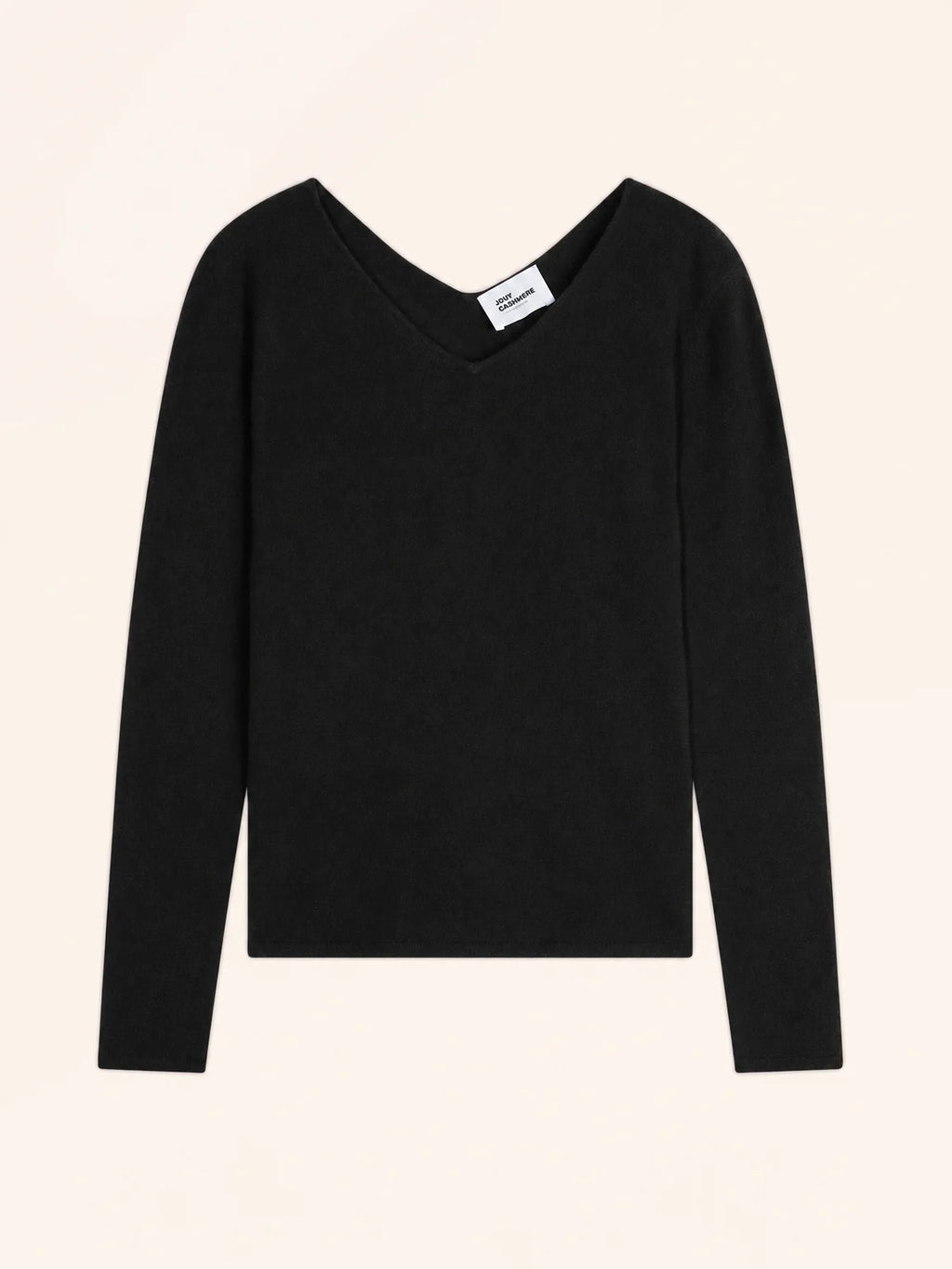 MIRELLA pullover v-ausschnitt vorne und hinten schwarz