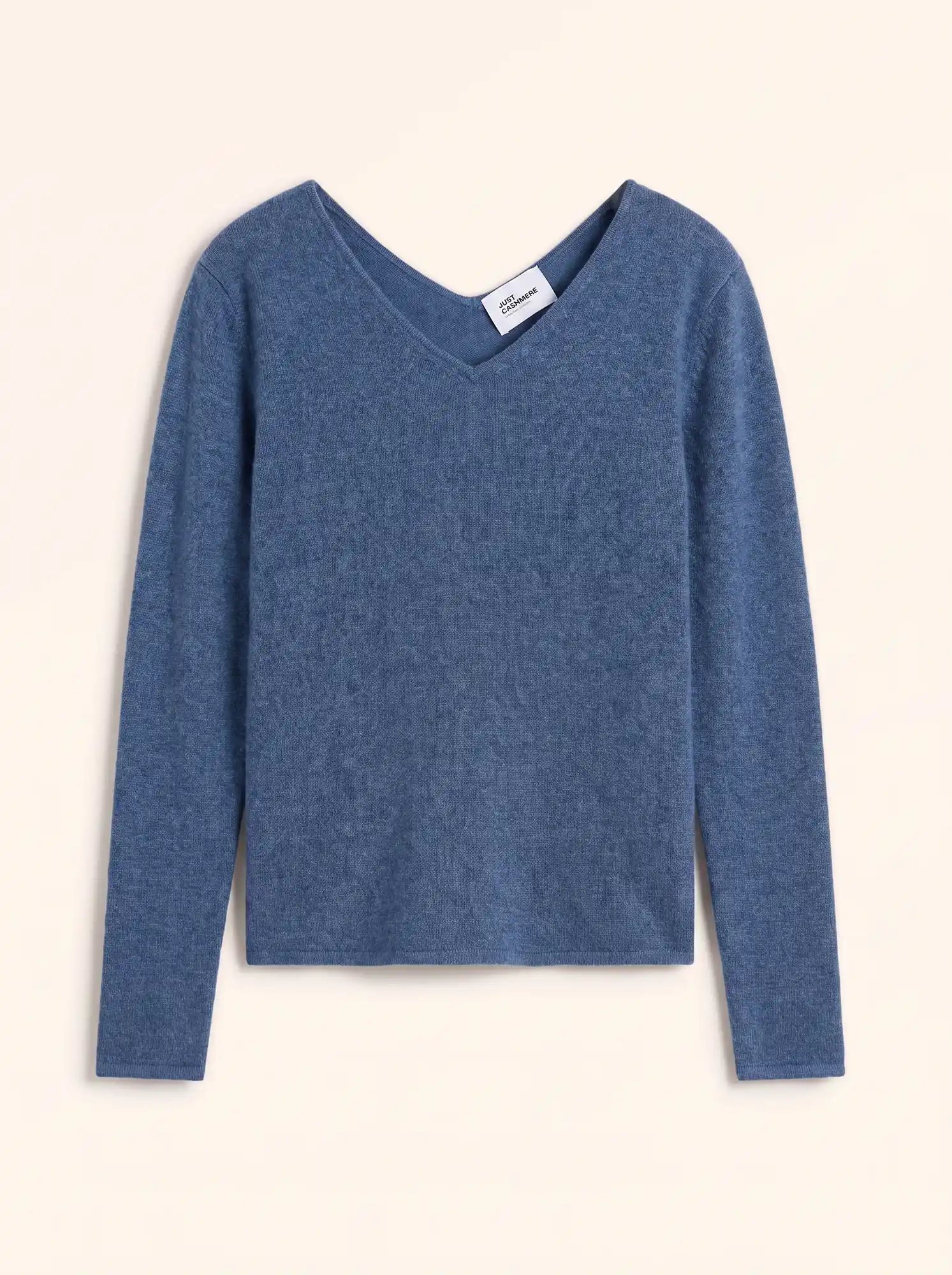 MIRELLA pullover v-ausschnitt vorne und hinten blau denim