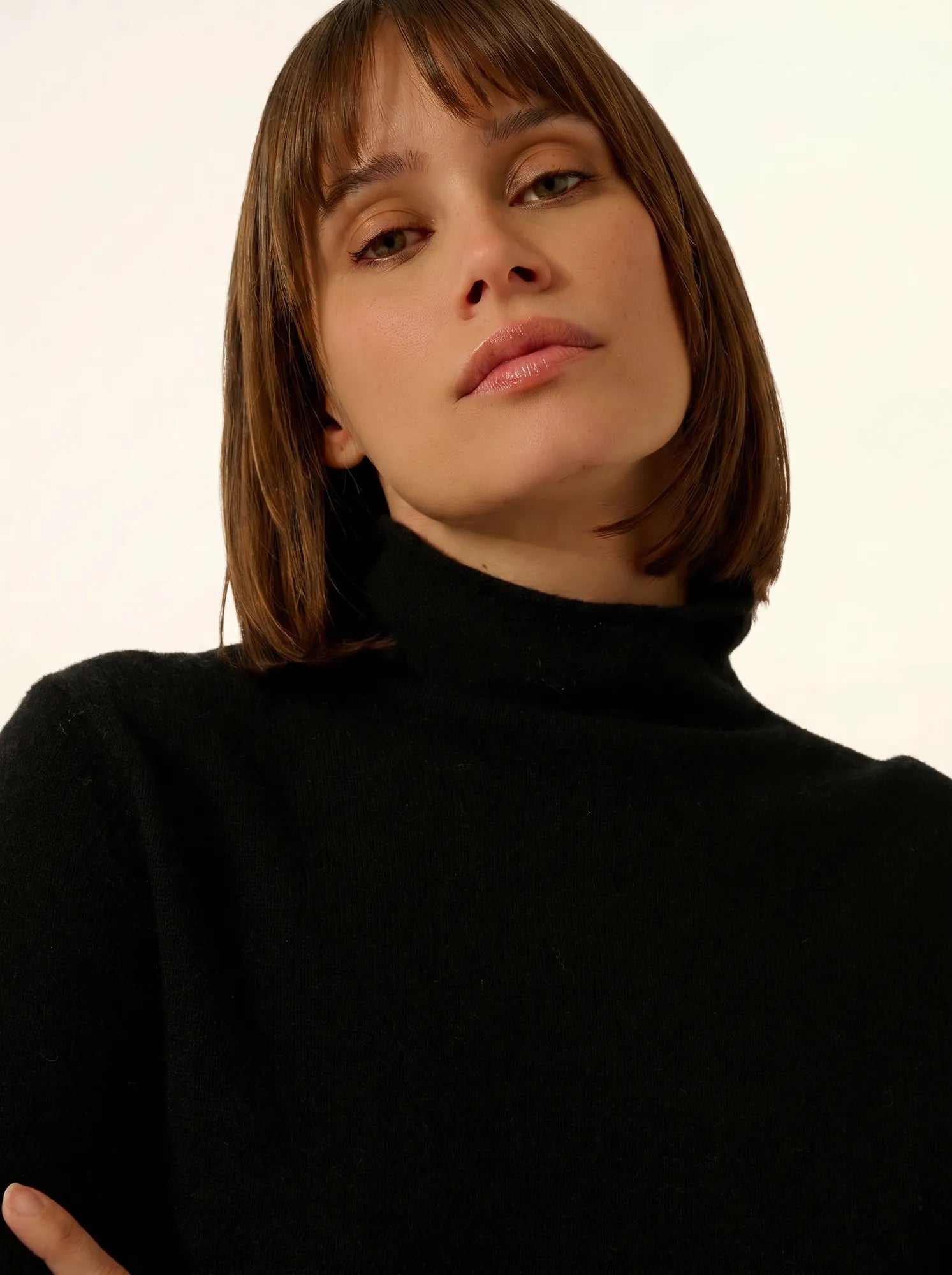 LYSANDRA pullover rollkragen schwarz