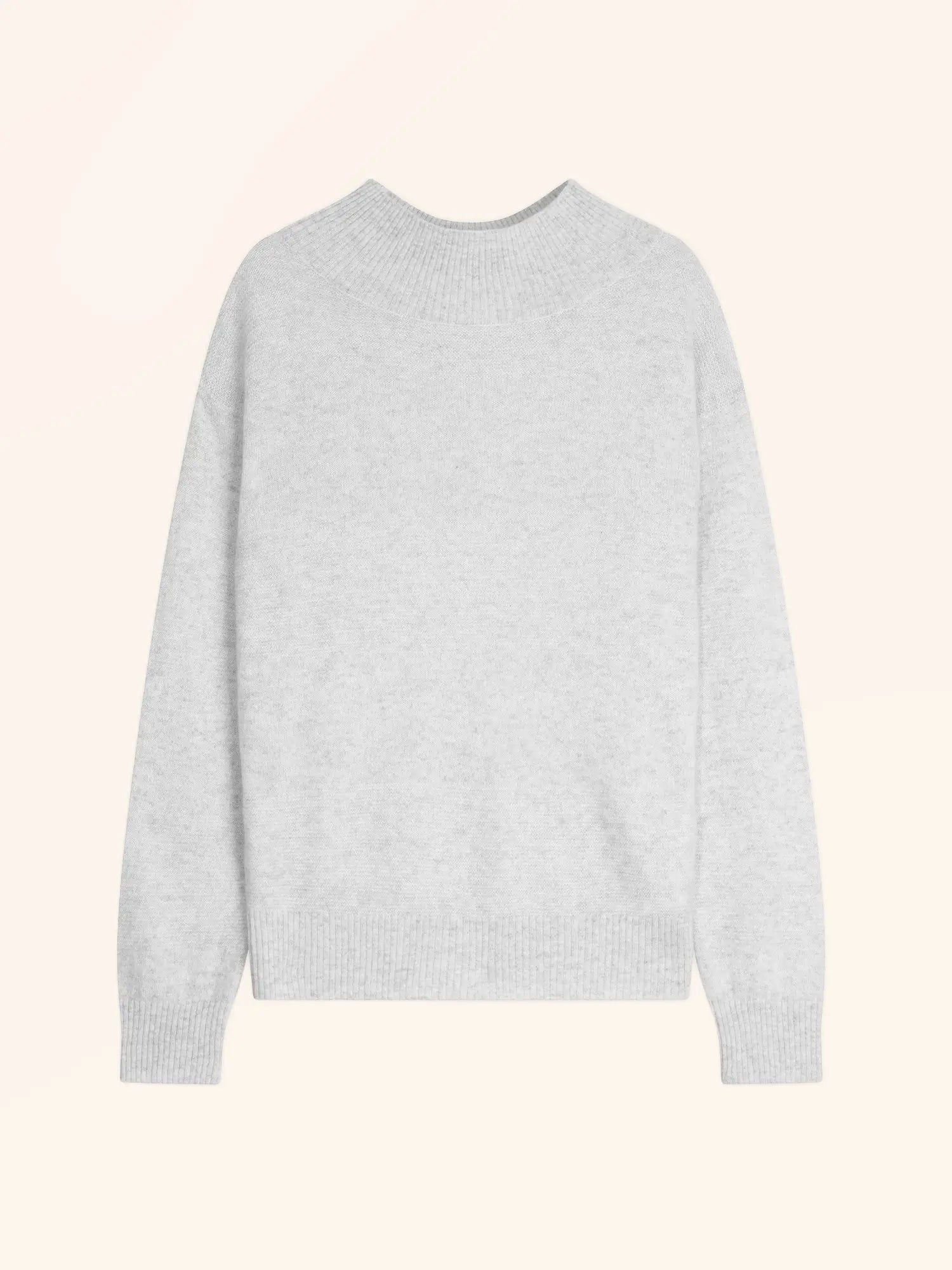 AMBER pullover stehkragen perlgrau meliert