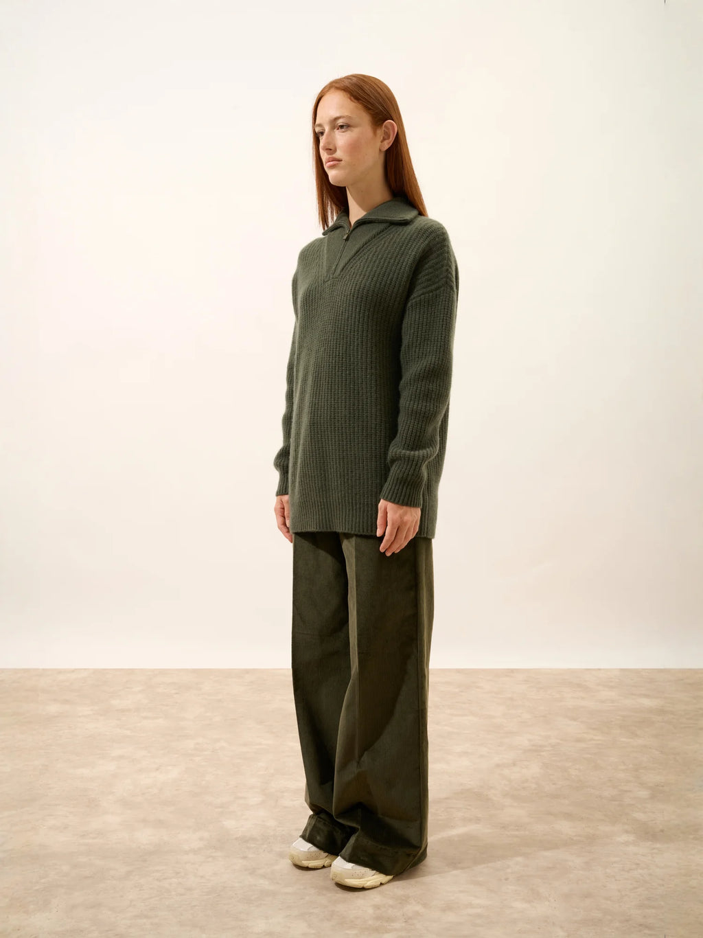 NORDICA pullover dockermütze 6-fädig khaki