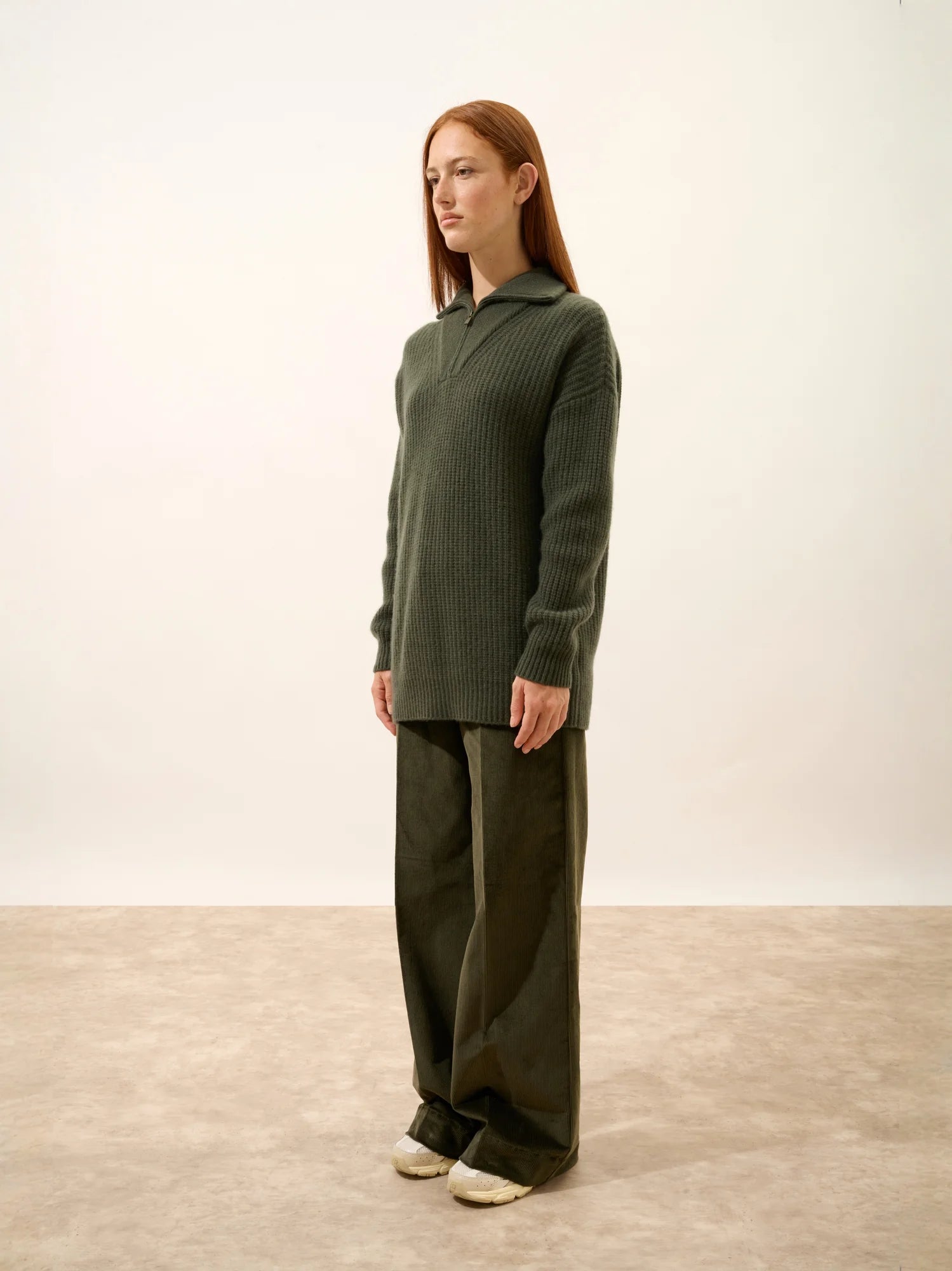 NORDICA pullover dockermütze 6-fädig khaki