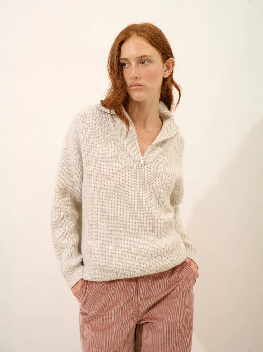 NORDICA pullover dockermütze 6-fädig perlgrau meliert
