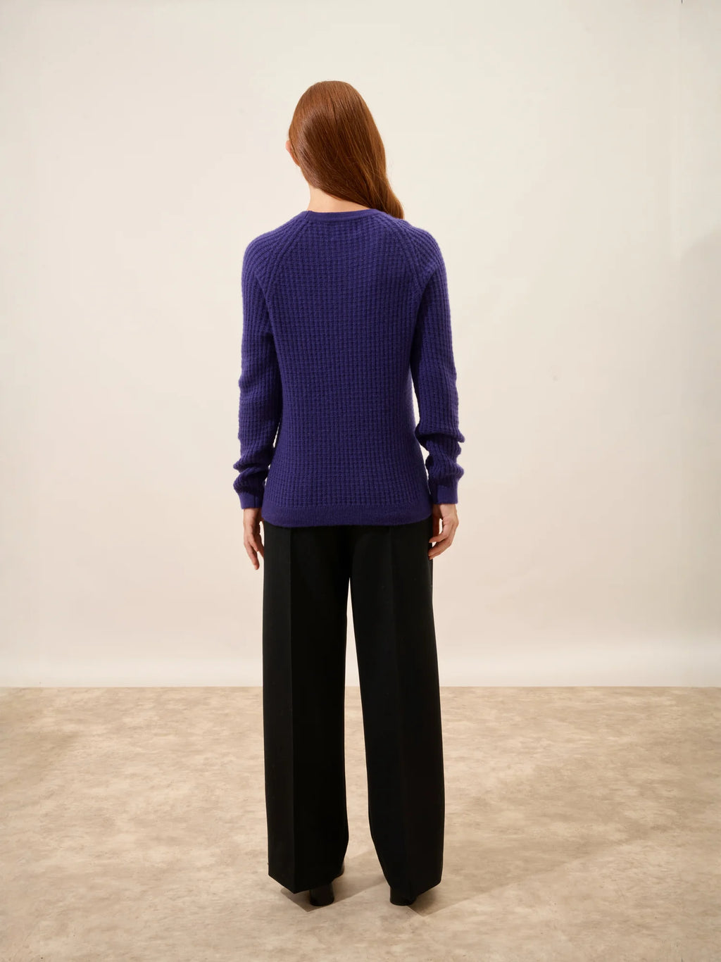 ASTRÉE pullover rundhalsausschnitt 6-fädig violett