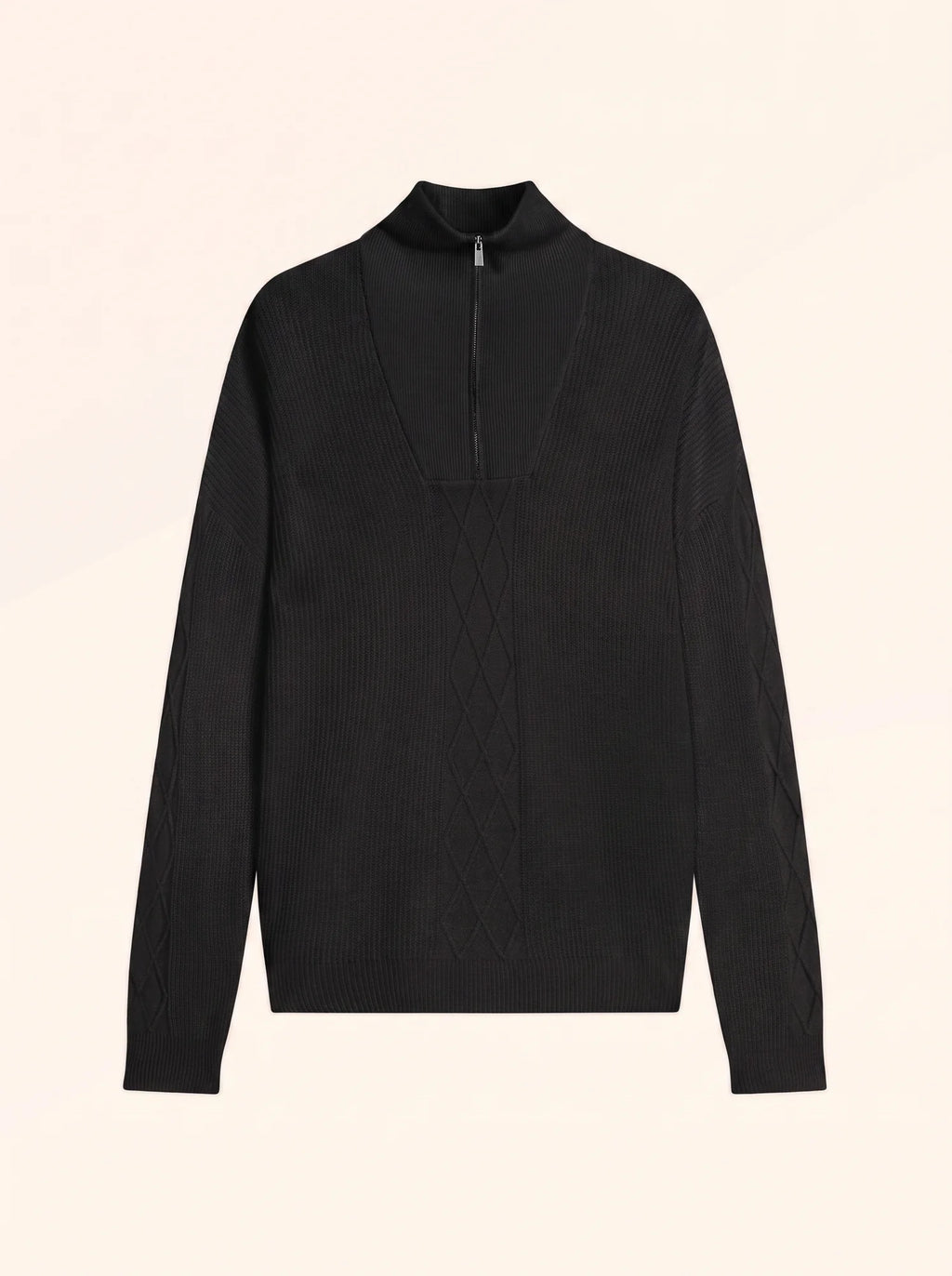 CASSIOPÉE pullover dockermütze schwarz