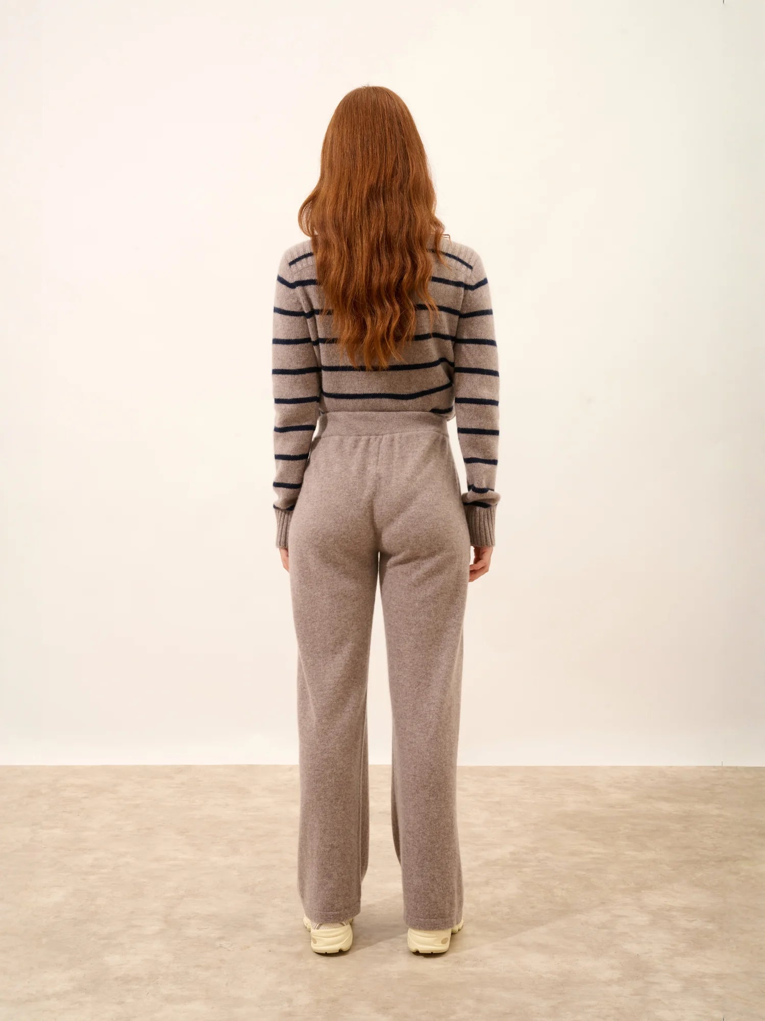 DAPHNE pantalon large caribou chiné