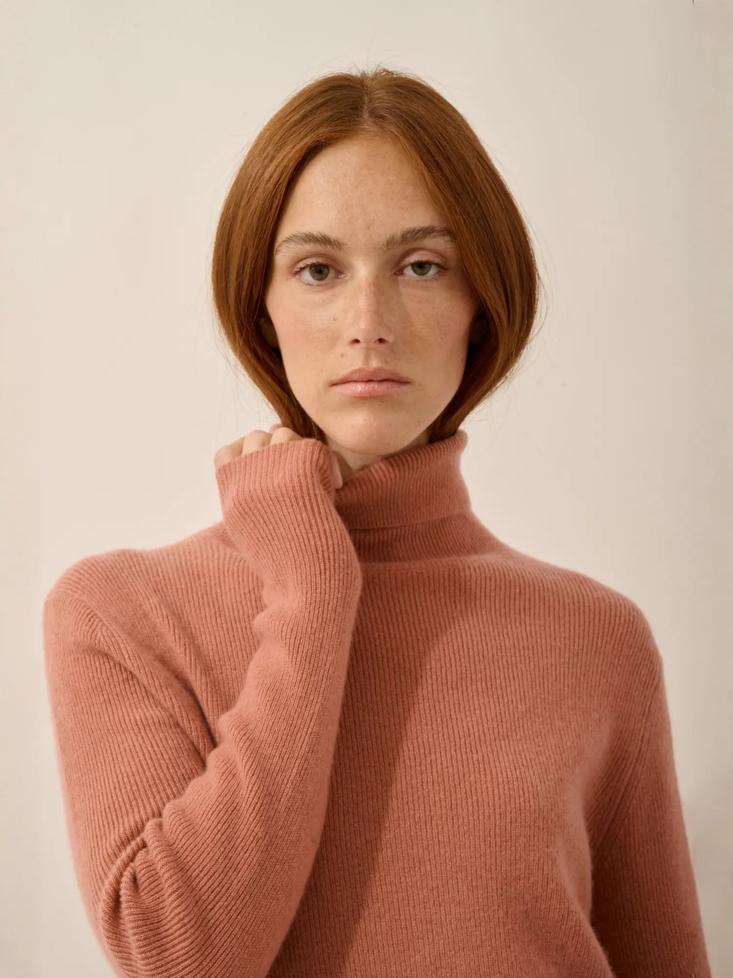 LANAIS pullover rollkragen dahlia