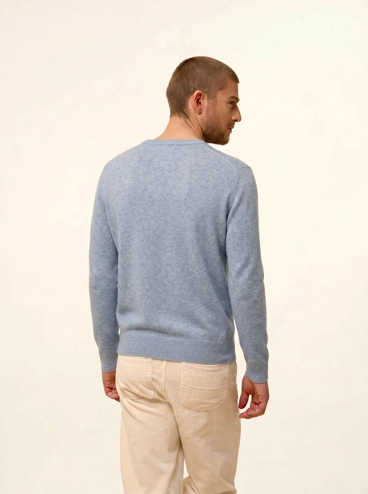 WALT Pullover V-Ausschnitt Elfenbeinblau