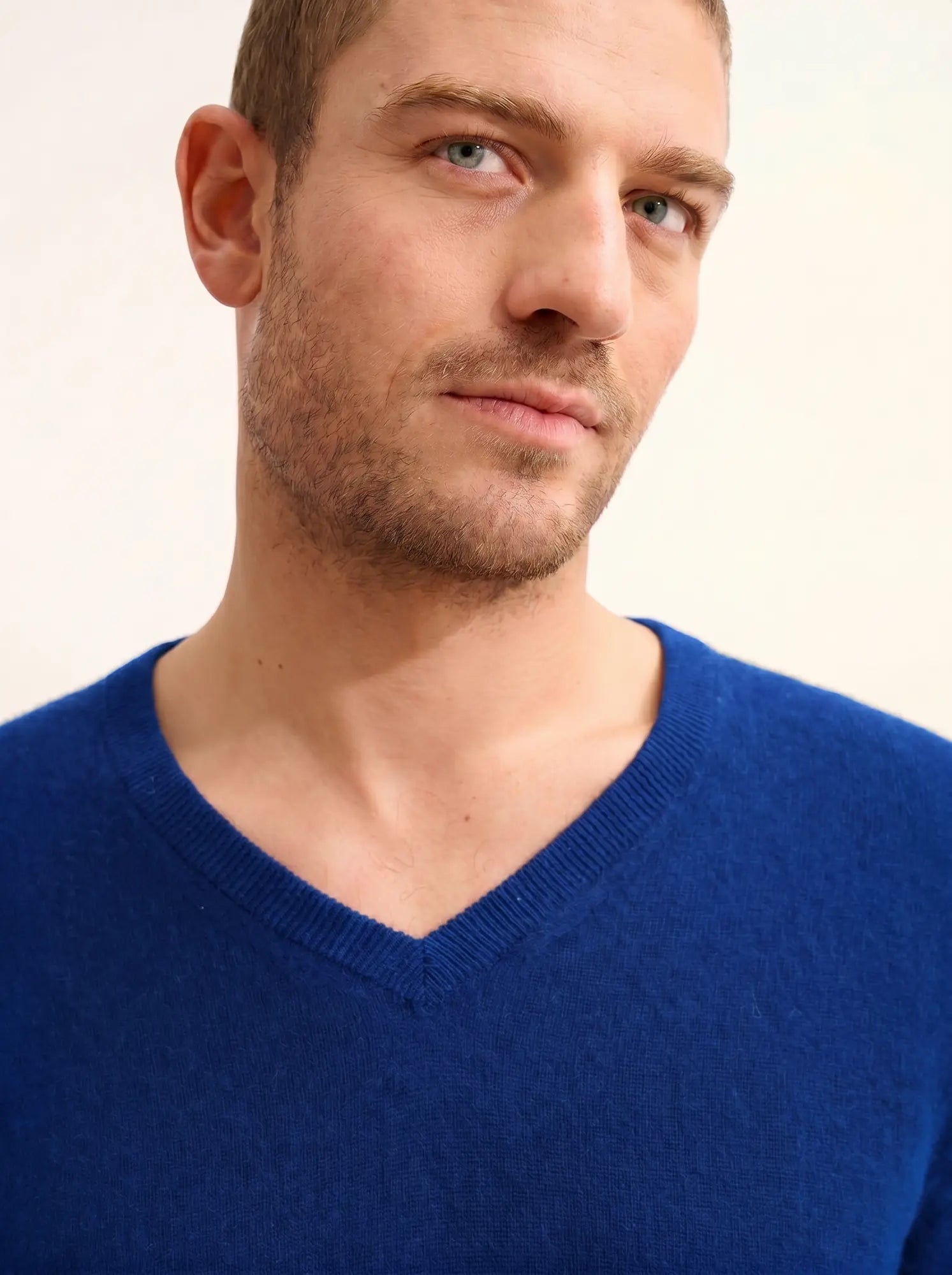 WALT pullover v-ausschnitt blau persan