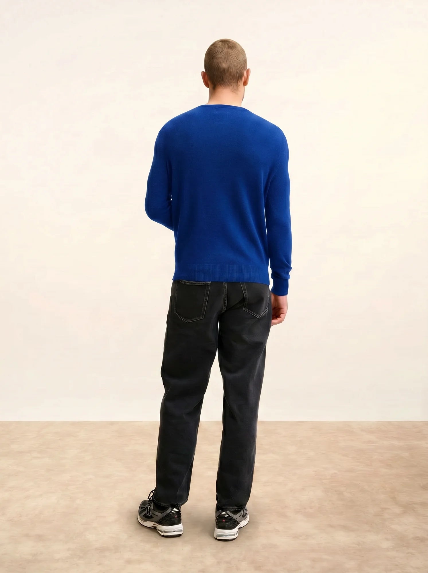 WALT pullover v-ausschnitt blau persan
