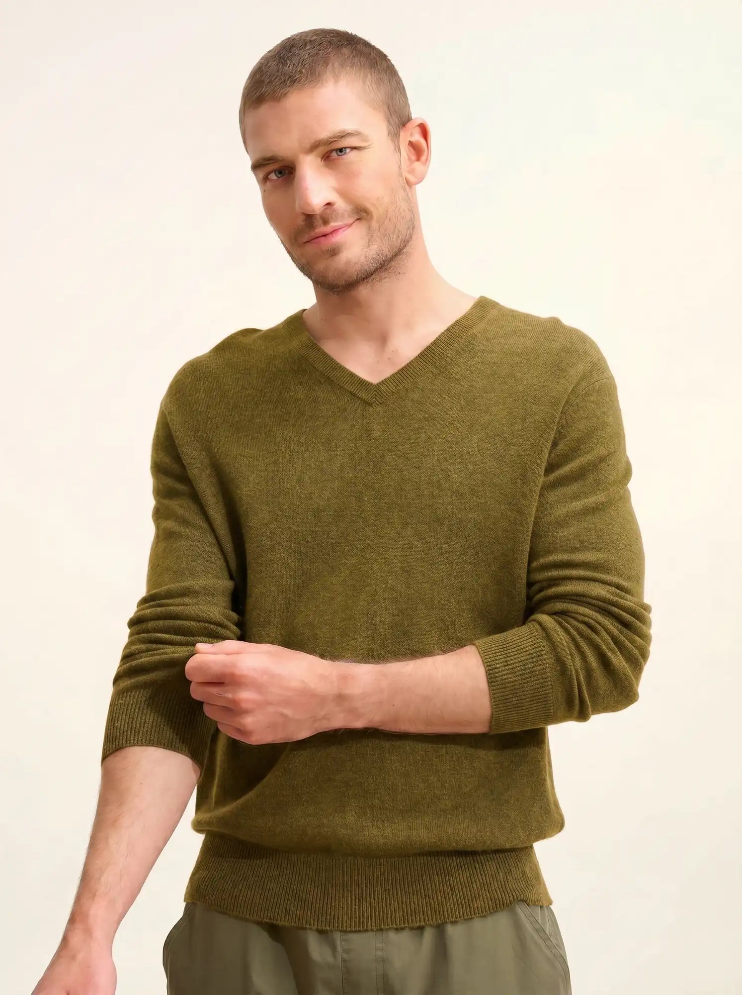 WALT pullover v-ausschnitt bronze
