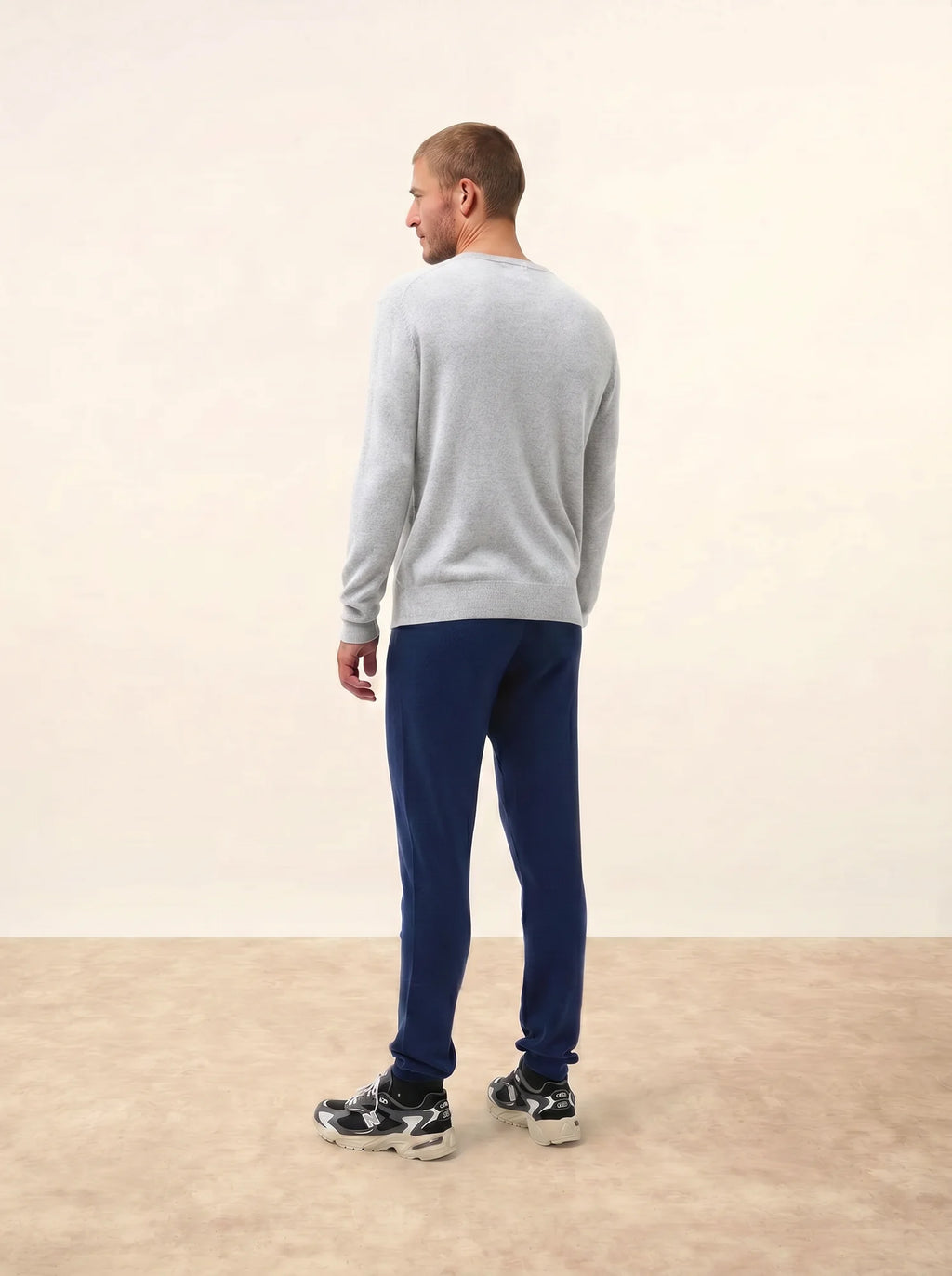 WALT pullover v-ausschnitt perlgrau meliert
