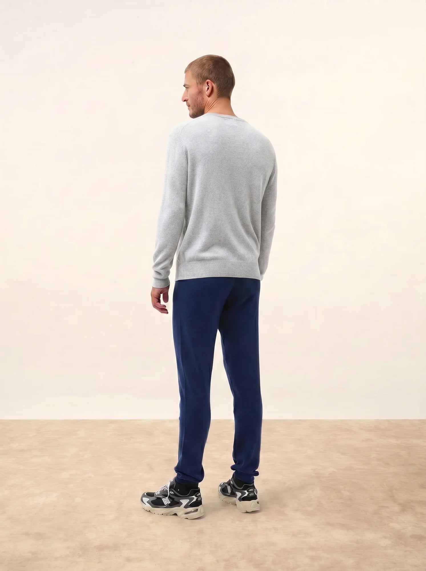 WALT pullover v-ausschnitt perlgrau meliert