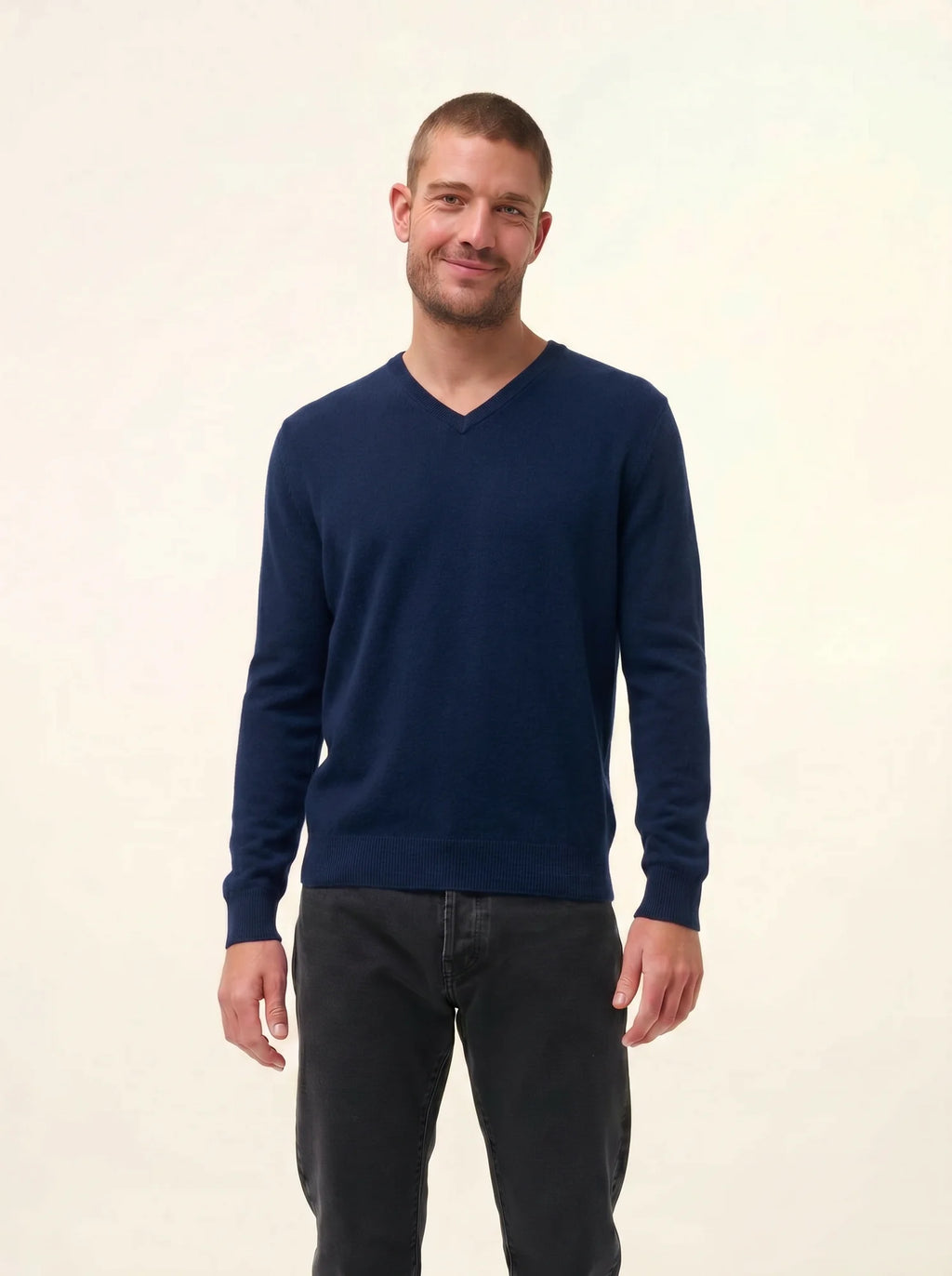 WALT Pullover V-Ausschnitt Mitternachtsblau