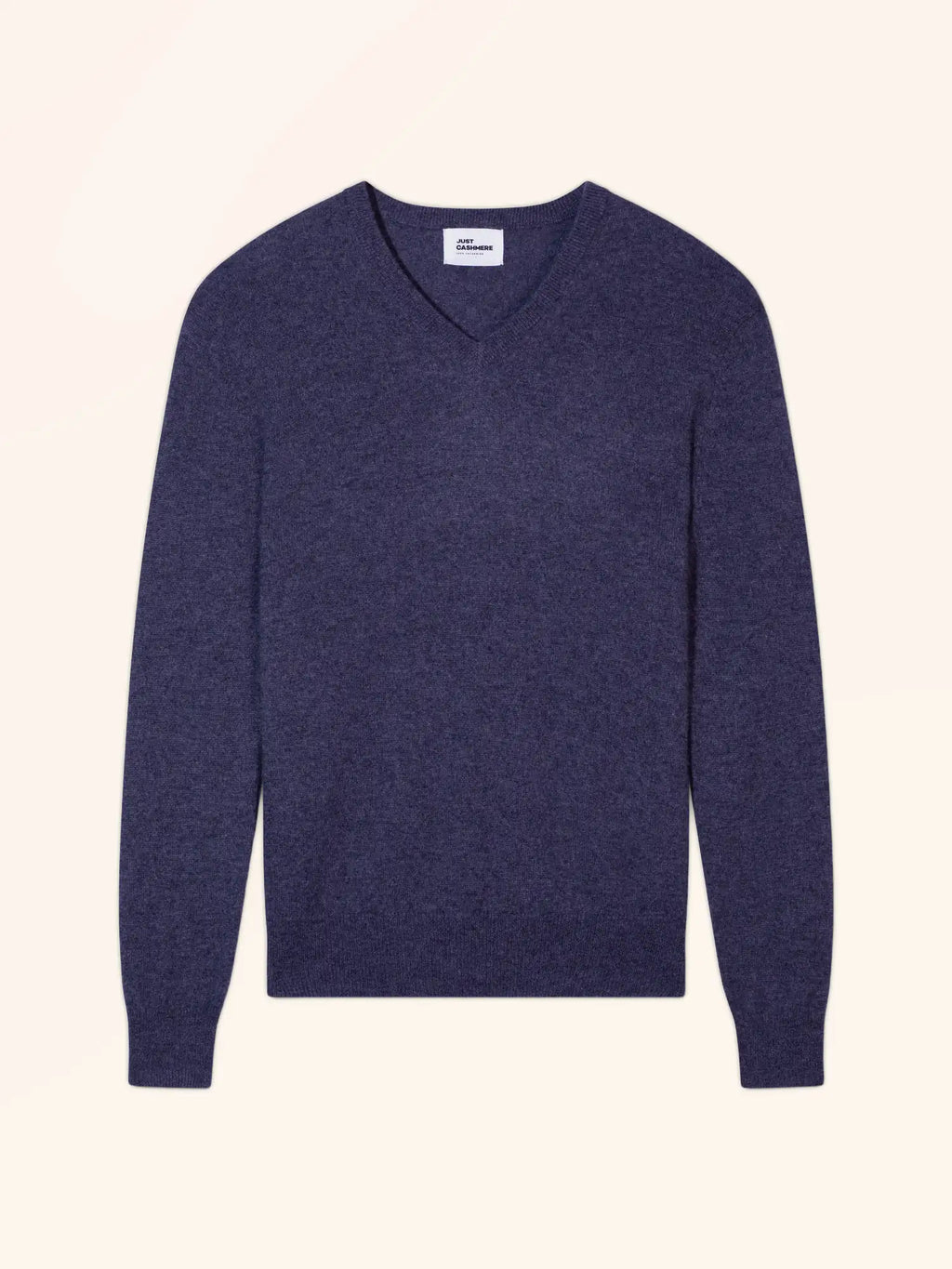 WALT pull col v violet gris chiné