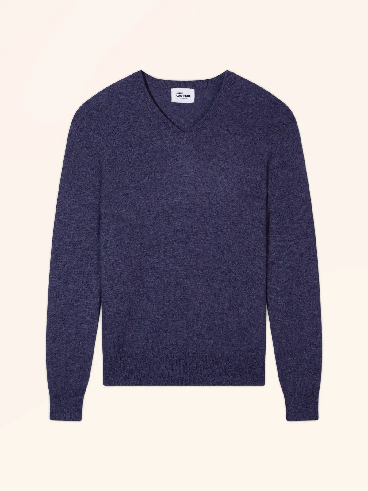 WALT pull col v violet gris chiné
