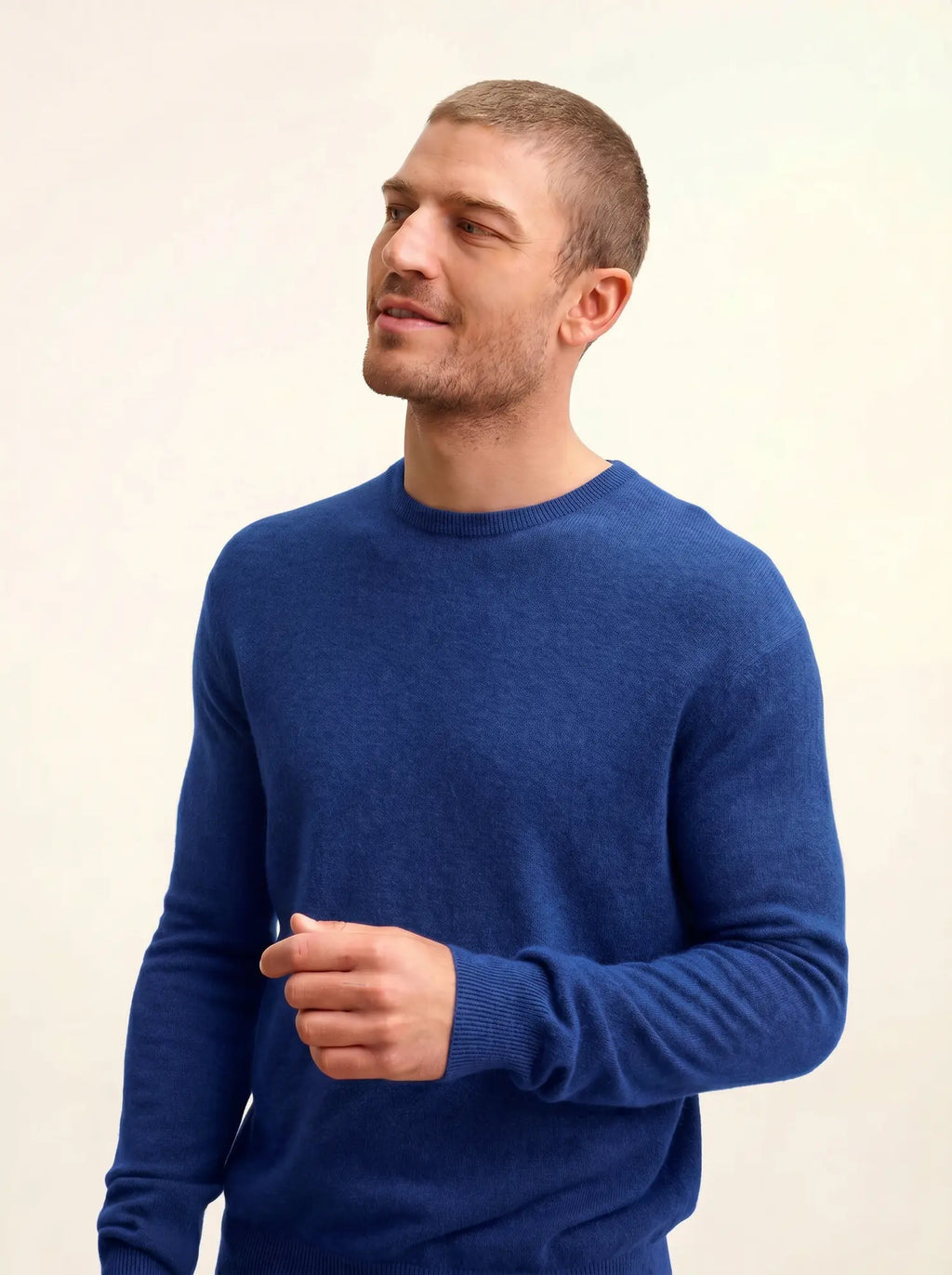 HOWARD pullover rundhalsausschnitt blau persan