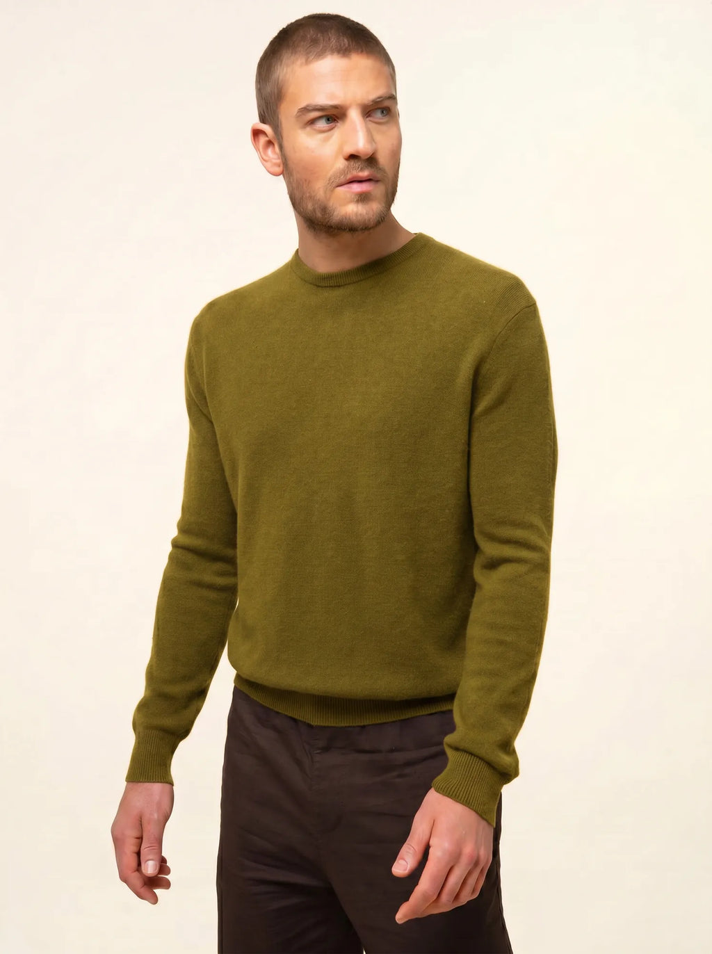 HOWARD pullover rundhalsausschnitt bronze