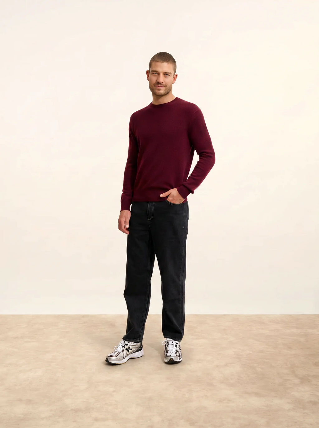 HOWARD pullover rundhalsausschnitt mûre