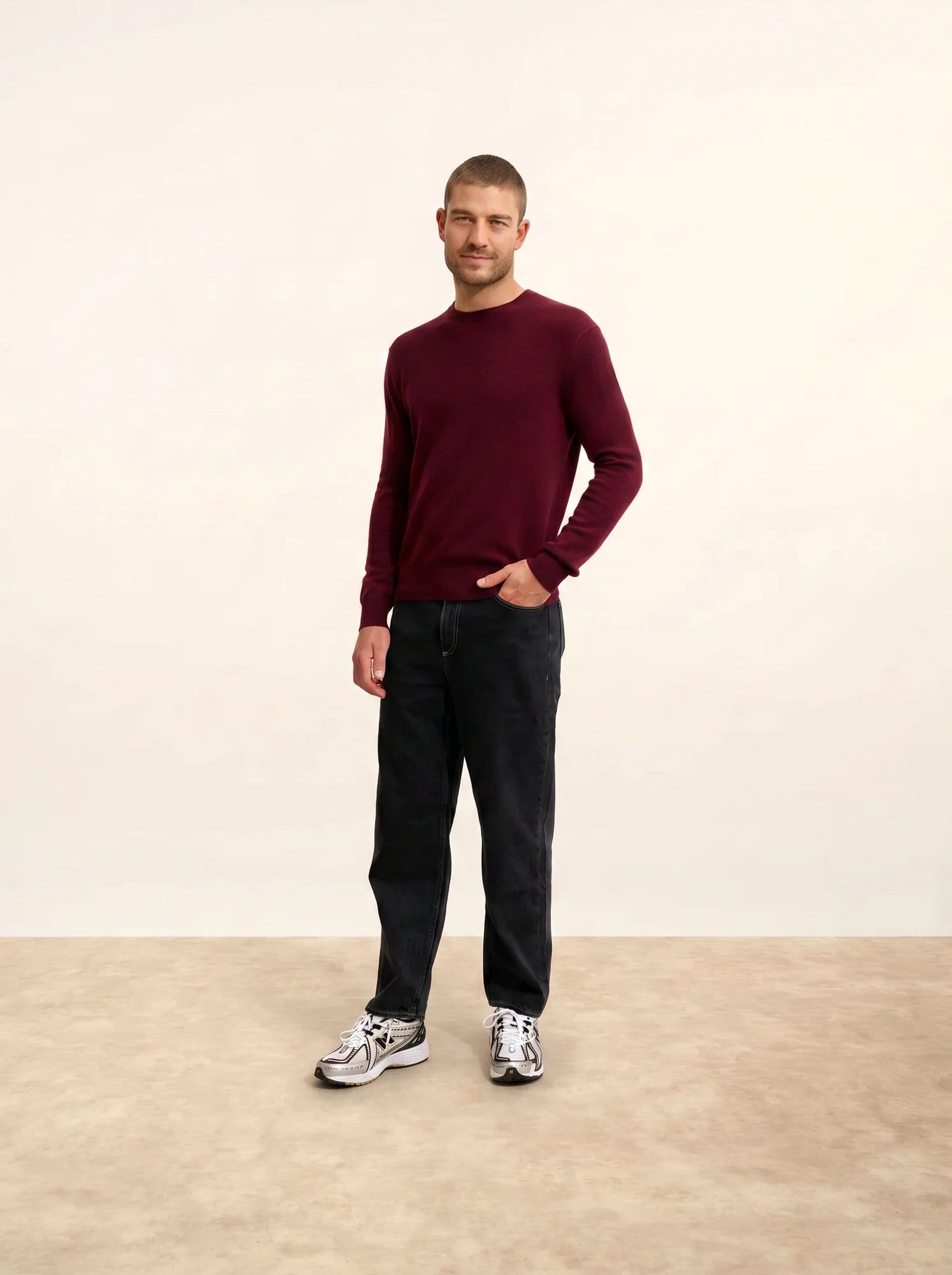 HOWARD pullover rundhalsausschnitt mûre