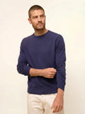HOWARD Pullover Rundhalsausschnitt Violett Grau meliert
