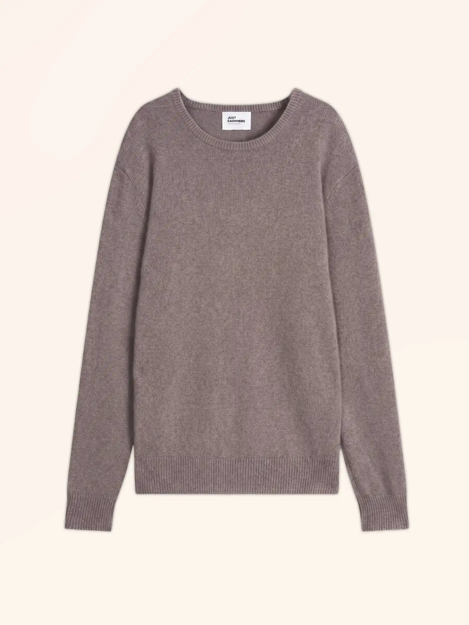 GABIN pullover rundhalsausschnitt 4-fädig caribou meliert