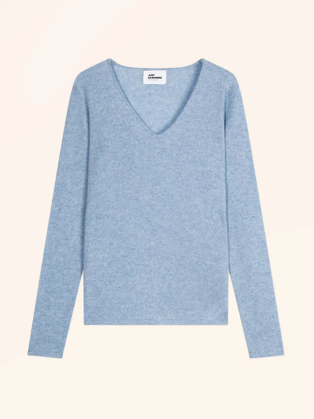 JOAN pullover v-ausschnitt himmelblau meliert