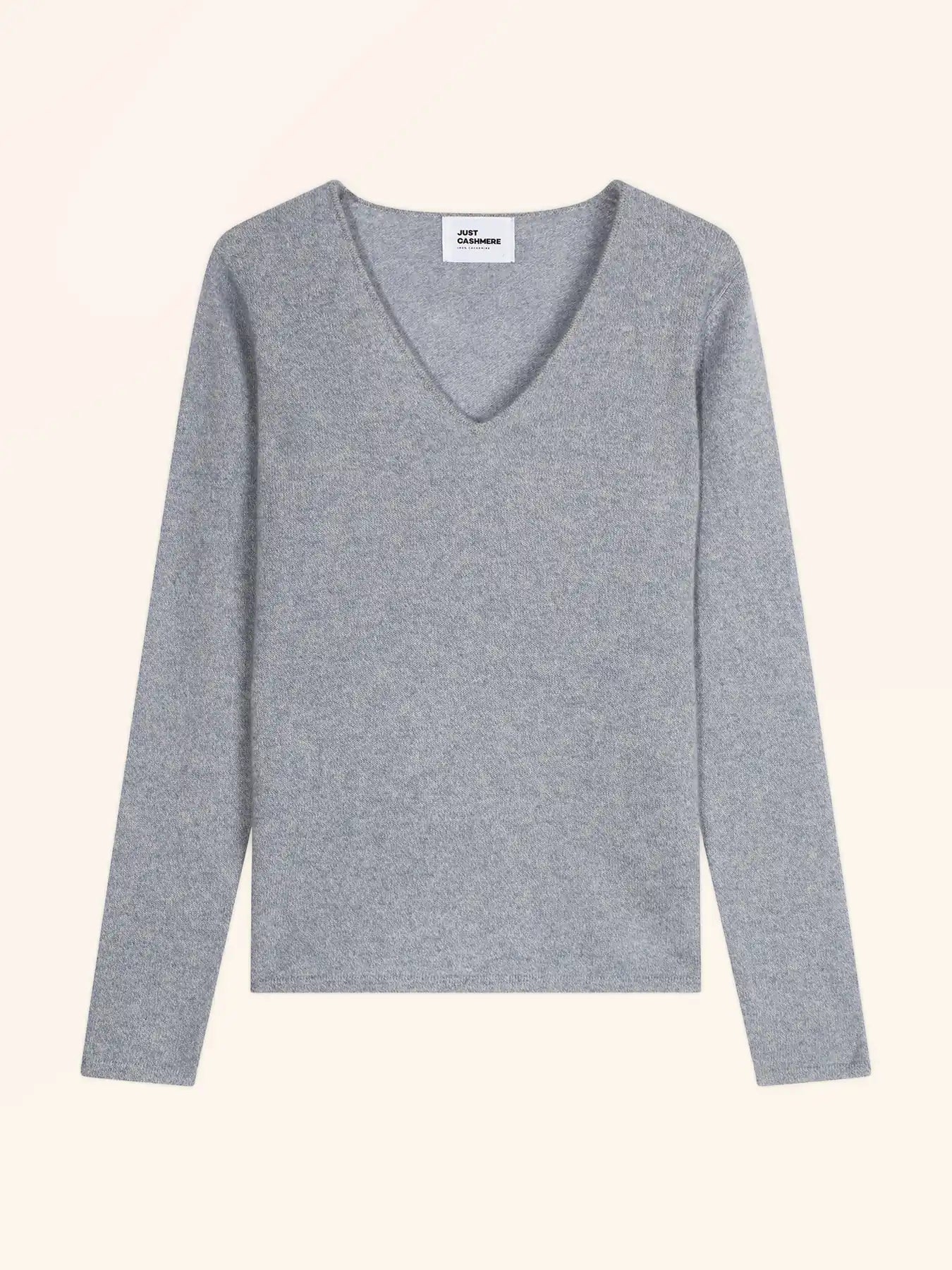 JOAN pullover v-ausschnitt blau elfenbein