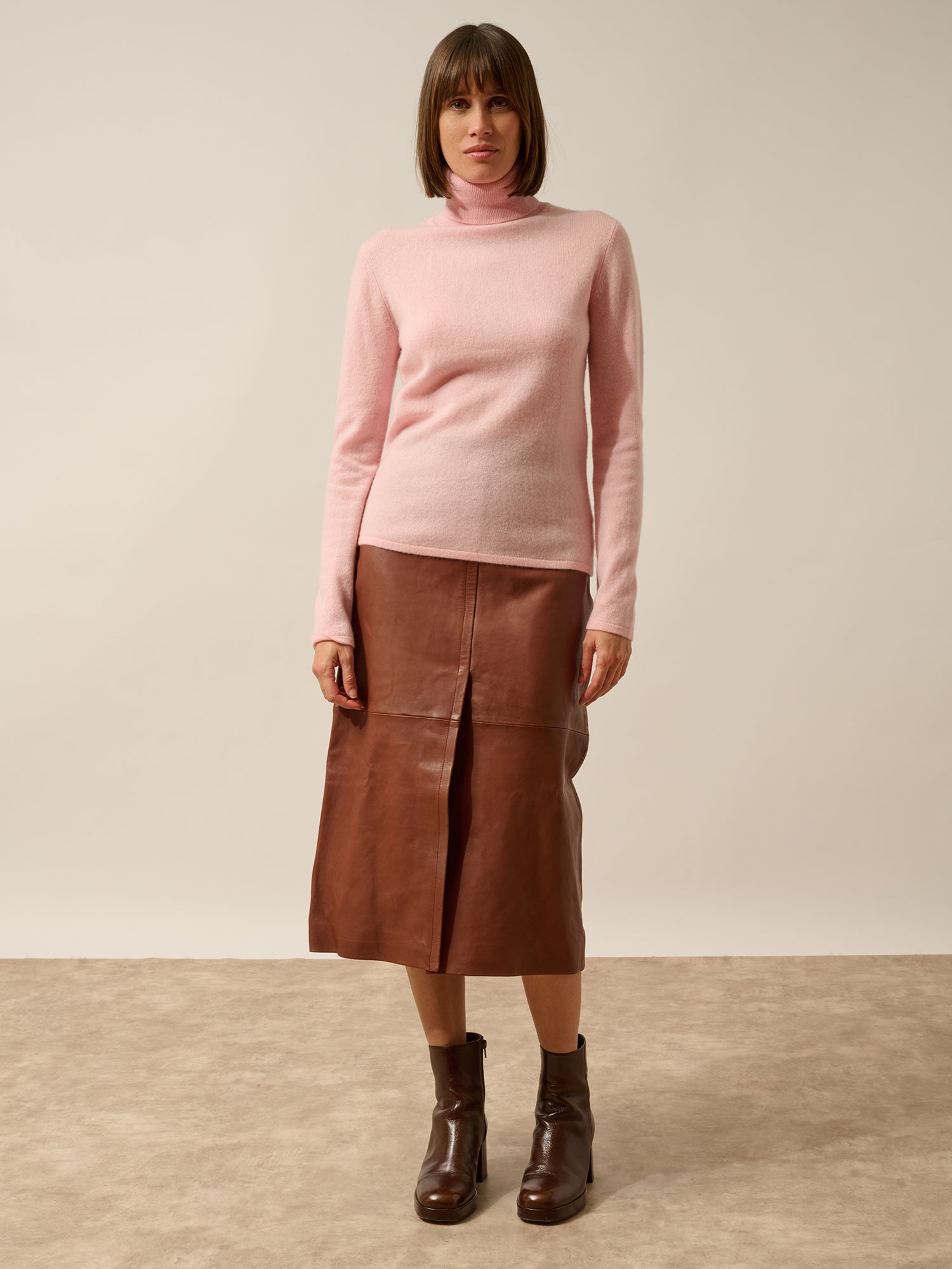 AVA pull col roulé ballerine