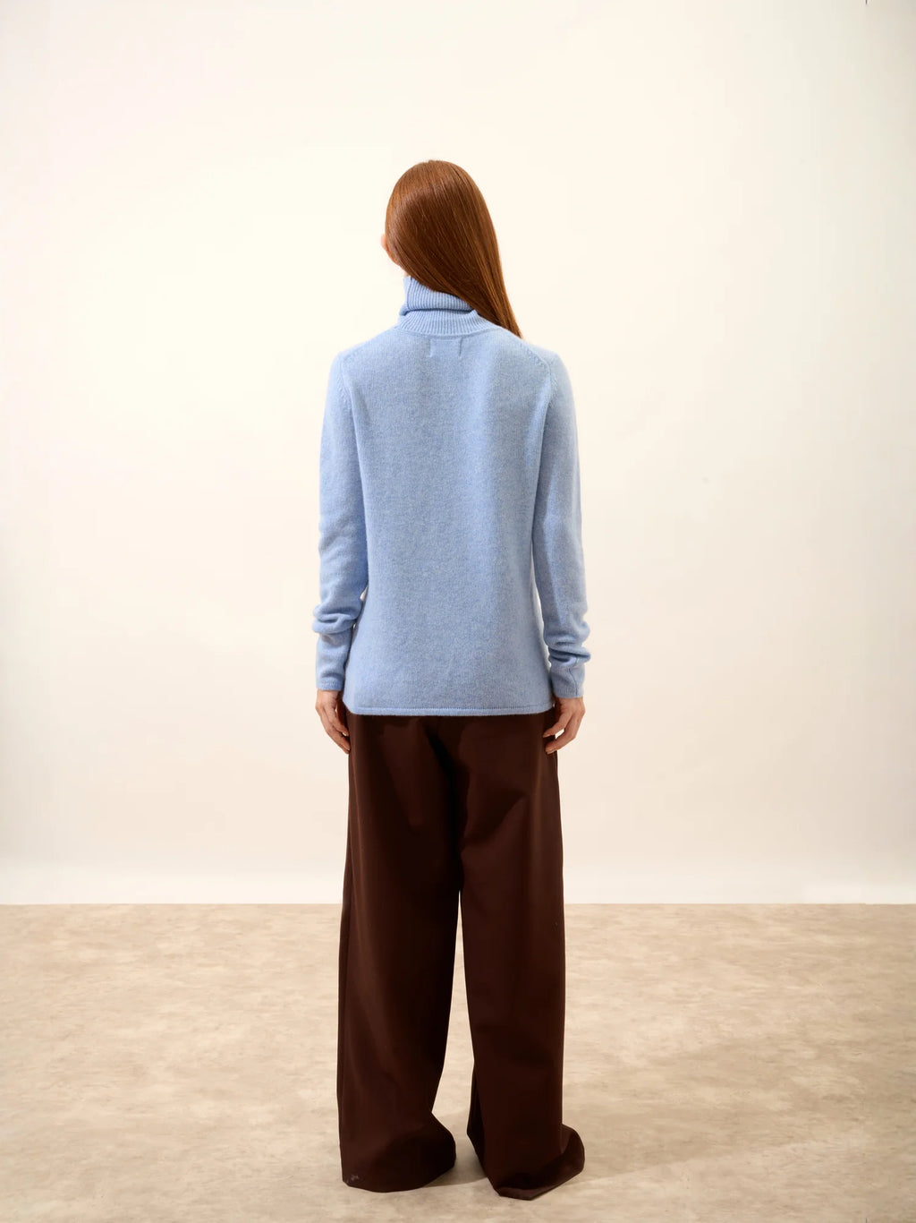 MATT pullover rollkragen 4-fädig himmelblau meliert