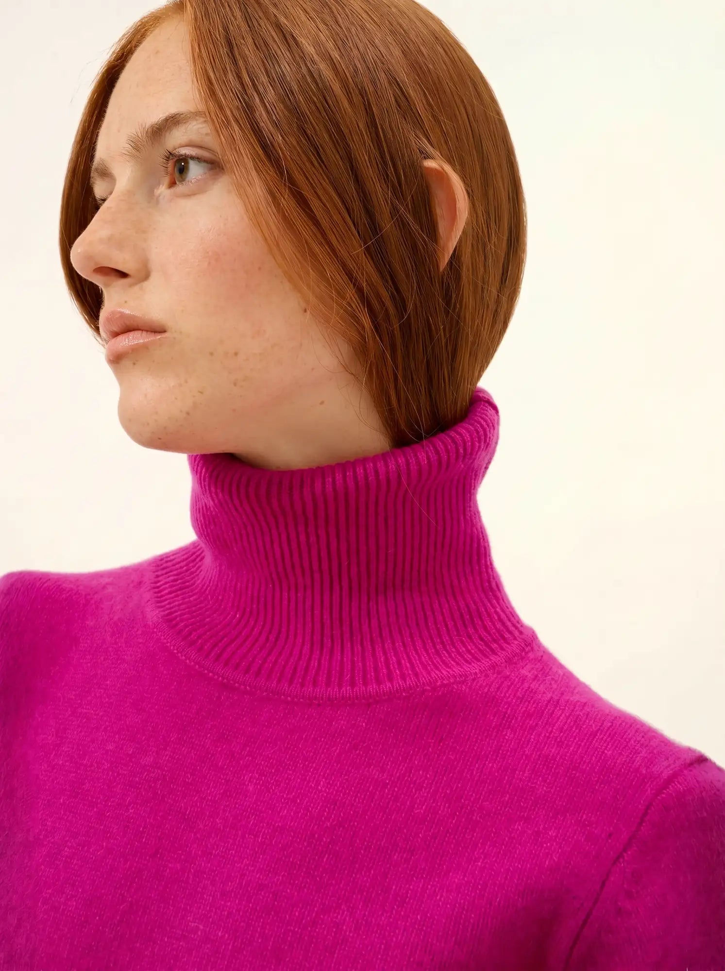 MATT pullover rollkragen 4-fädig violine