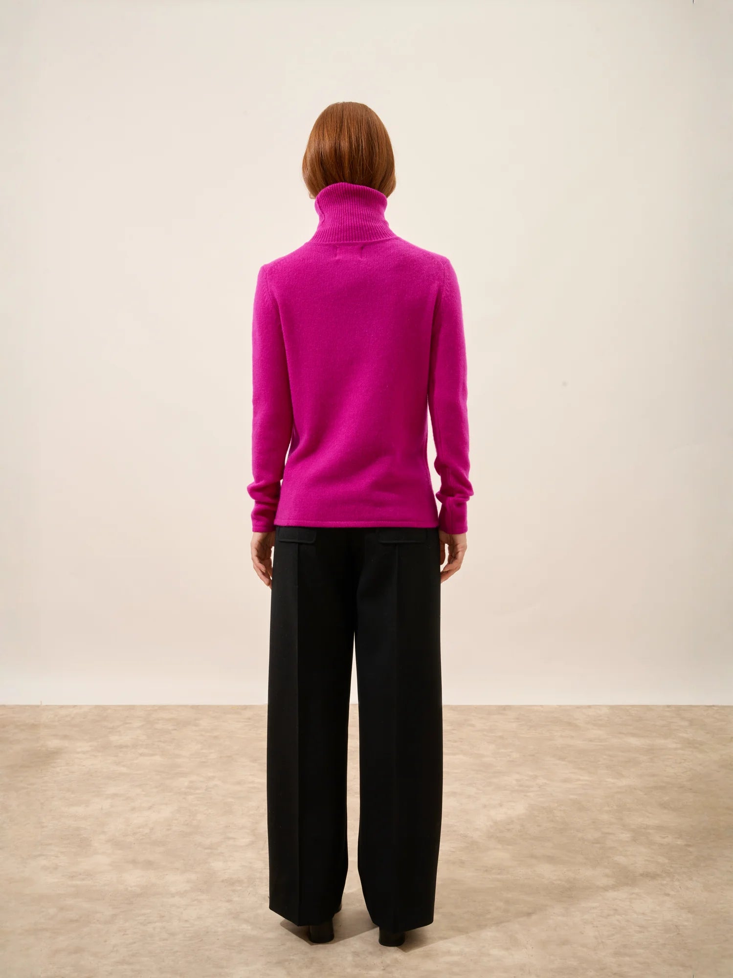MATT pullover rollkragen 4-fädig violine