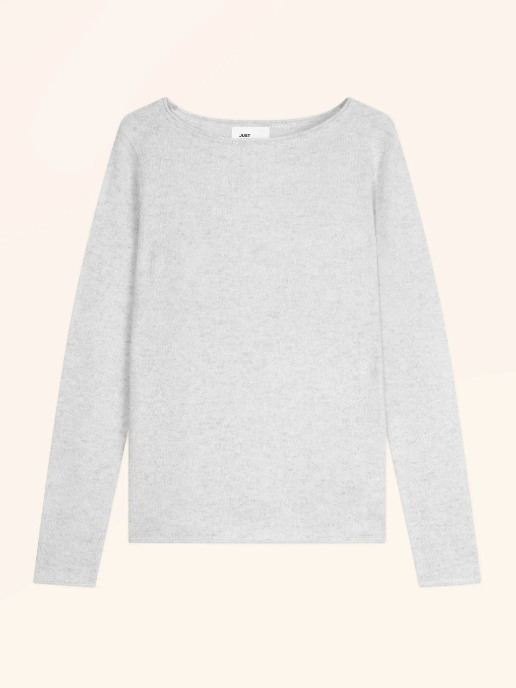 GRACE pullover u-boot-ausschnitt perlgrau meliert