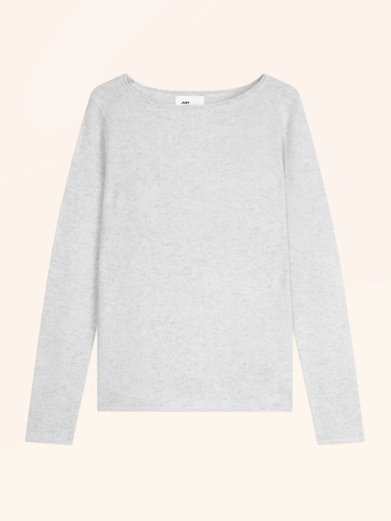 GRACE pullover u-boot-ausschnitt perlgrau meliert