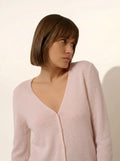 NORMA strickjacke v-ausschnitt rosa bébé