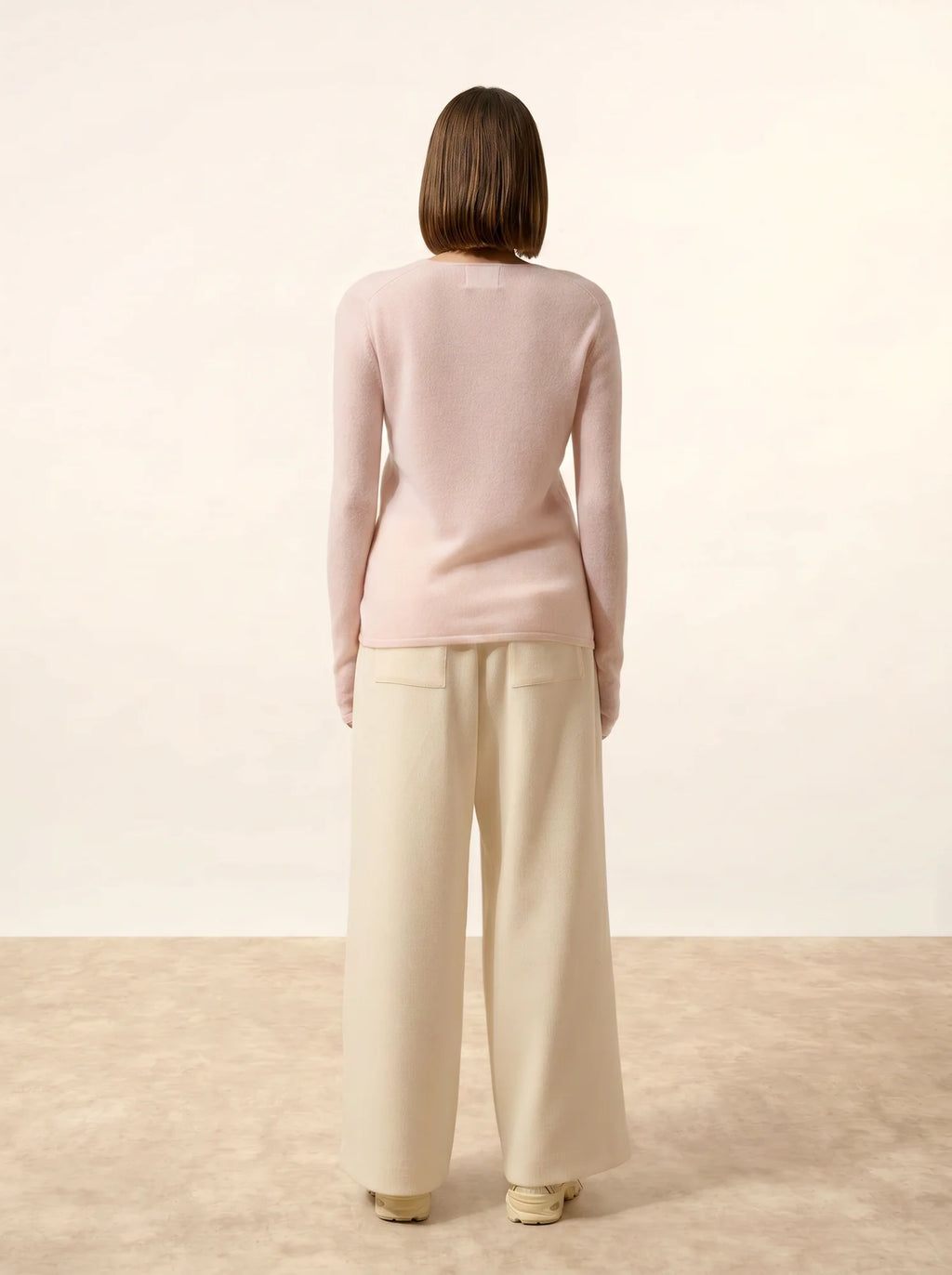 NORMA strickjacke v-ausschnitt rosa bébé