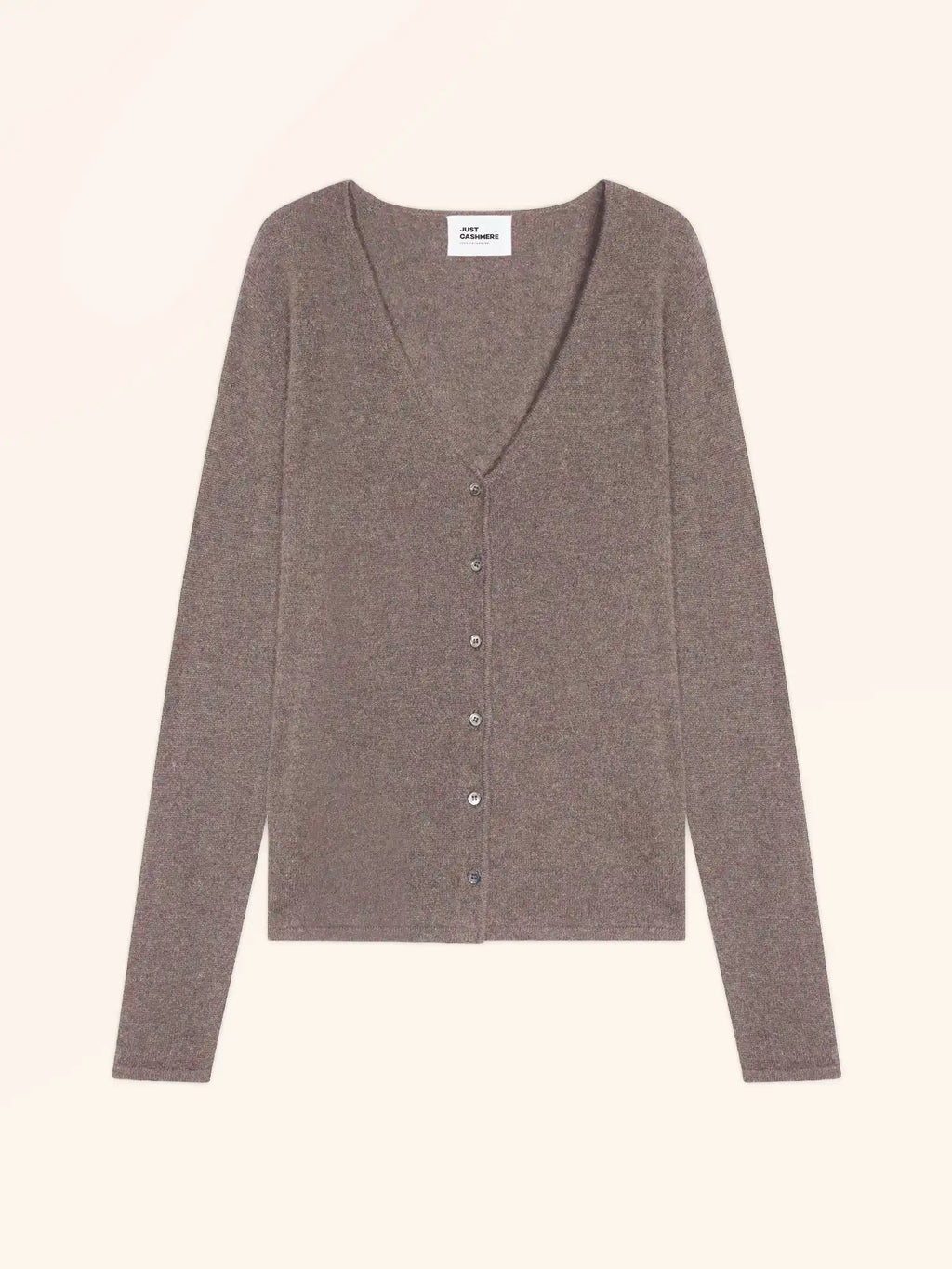 NORMA strickjacke v-ausschnitt caribou meliert