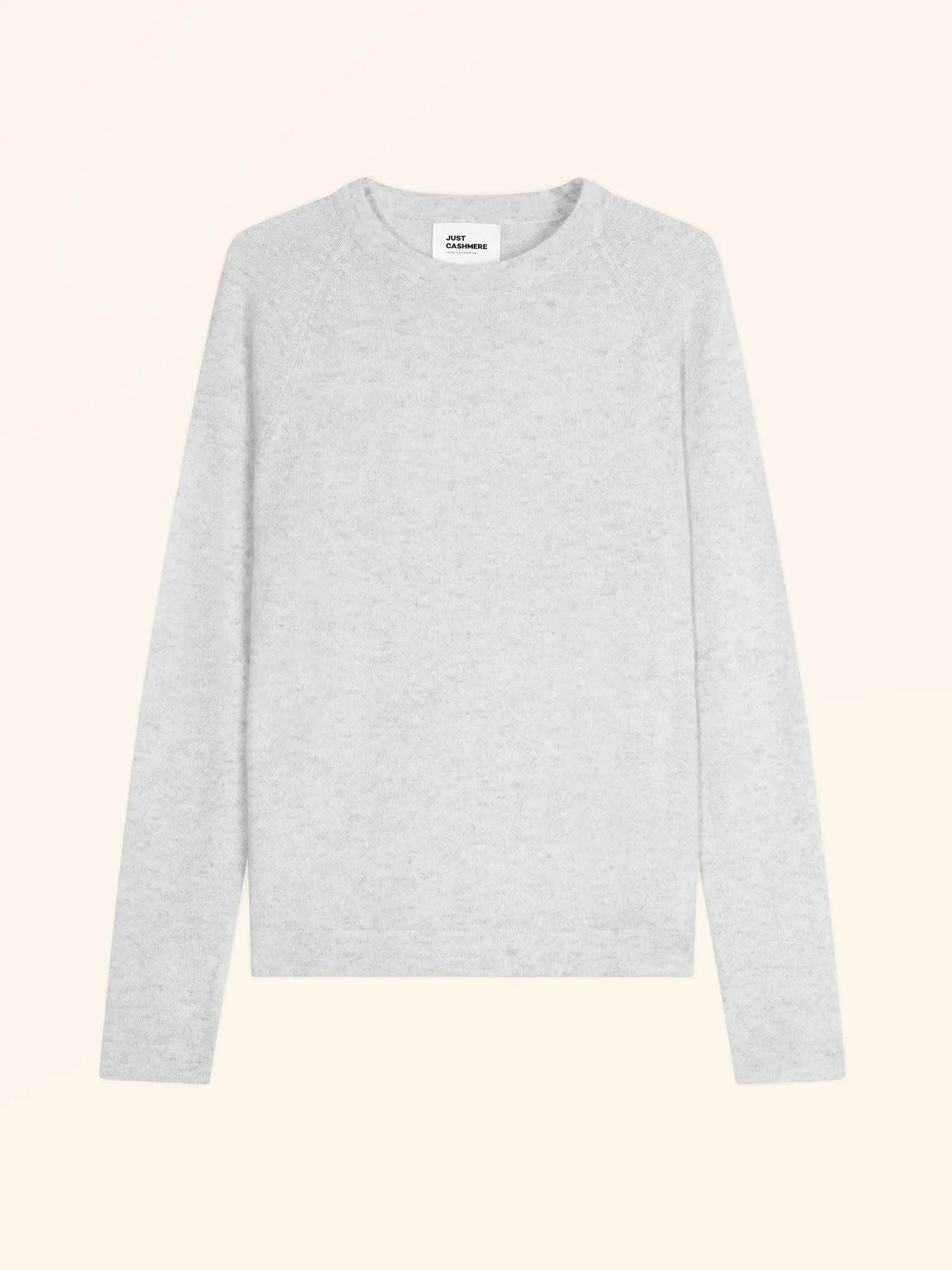 JANE pull col rond gris perle chiné