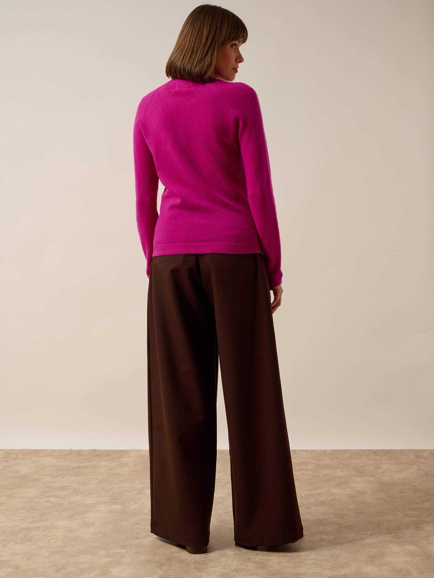 JANE pull col rond violine