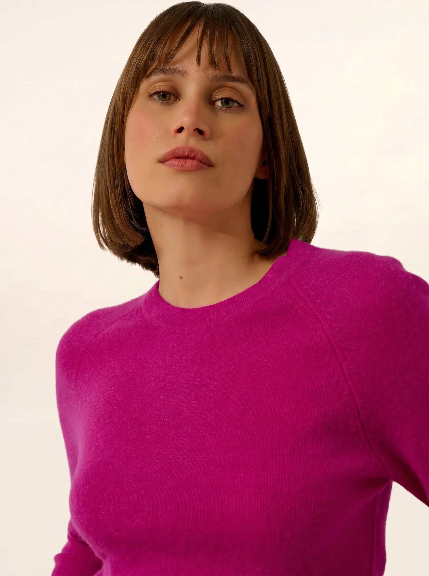 JANE pullover rundhalsausschnitt violine
