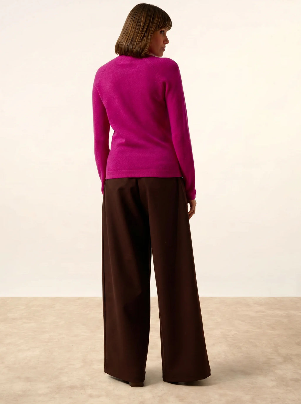 JANE pullover rundhalsausschnitt violine