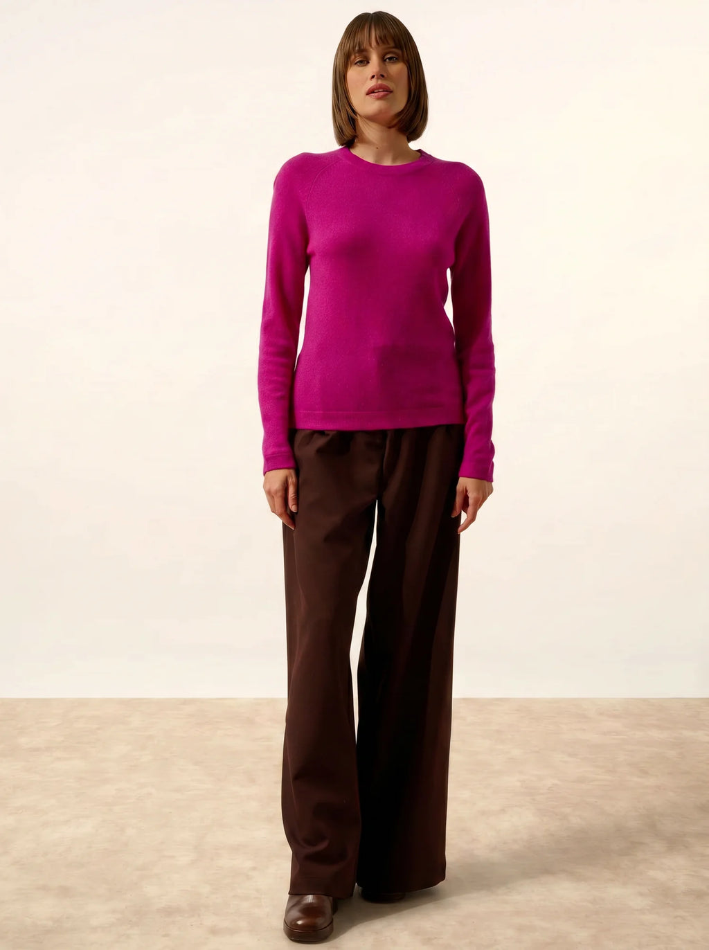 JANE pullover rundhalsausschnitt violine