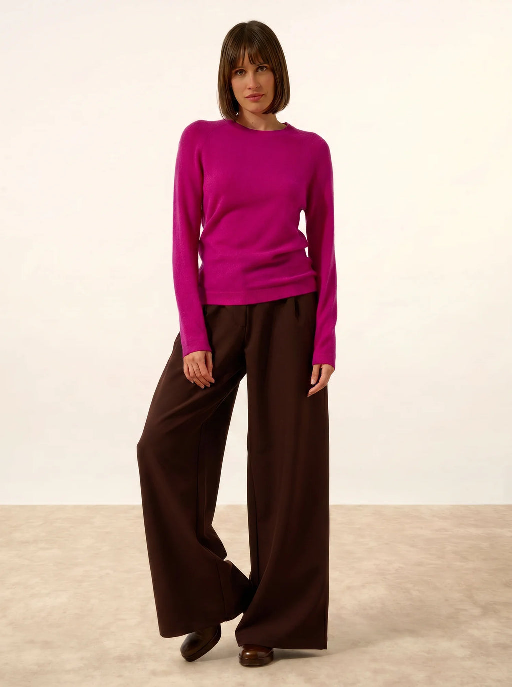 JANE pullover rundhalsausschnitt violine