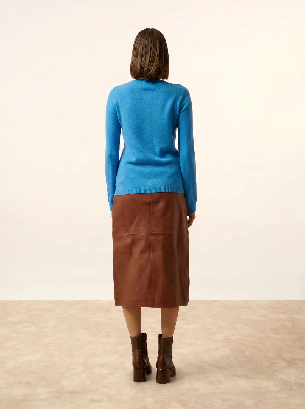 KATHARINE strickjacke rundhalsausschnitt bleuet