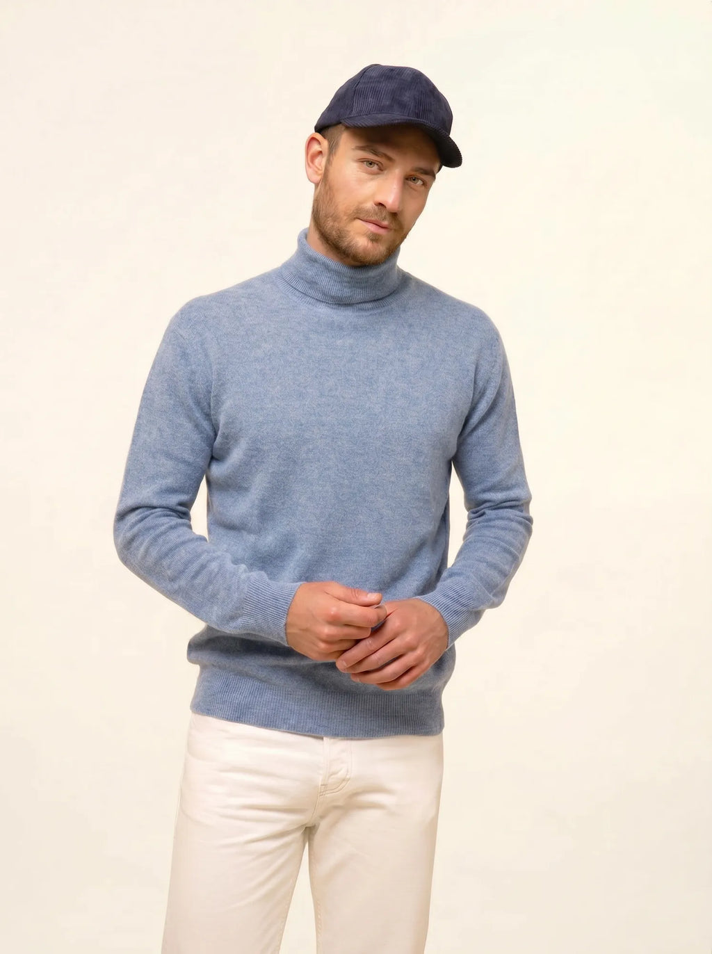 CONNOR Pullover Rollkragen Elfenbeinblau