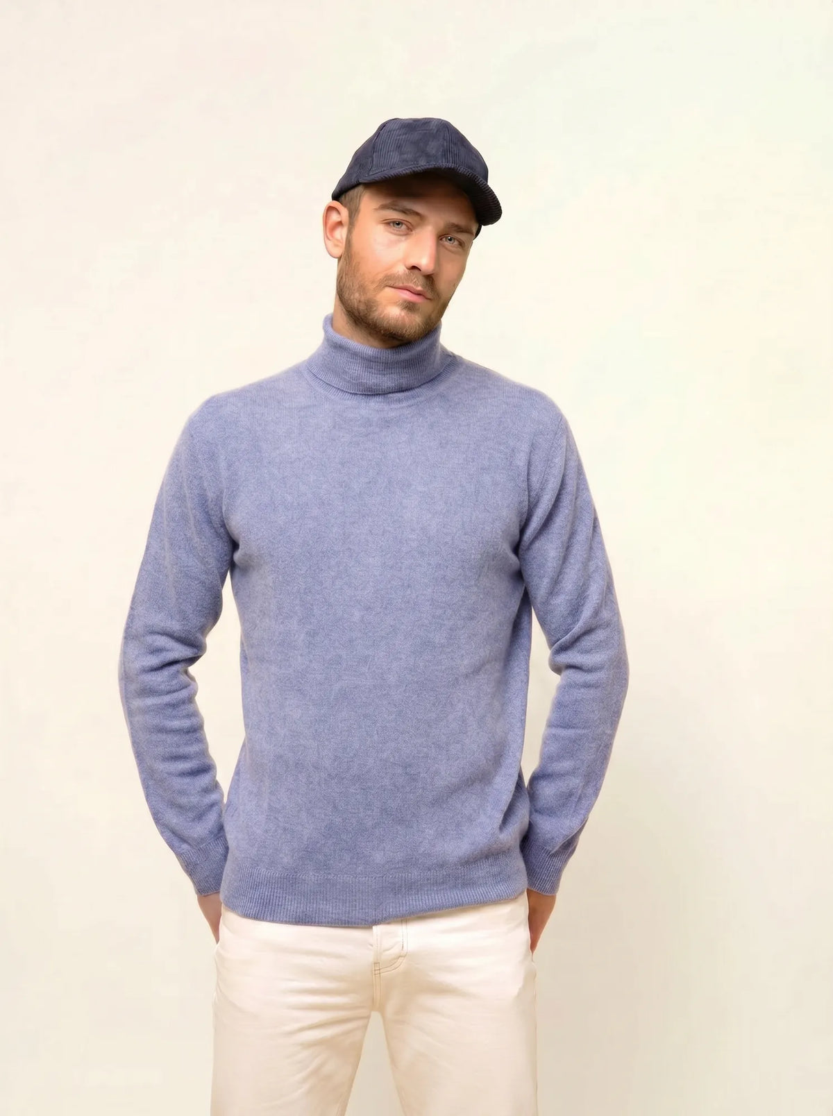 CONNOR Pullover Rollkragen Elfenbeinblau