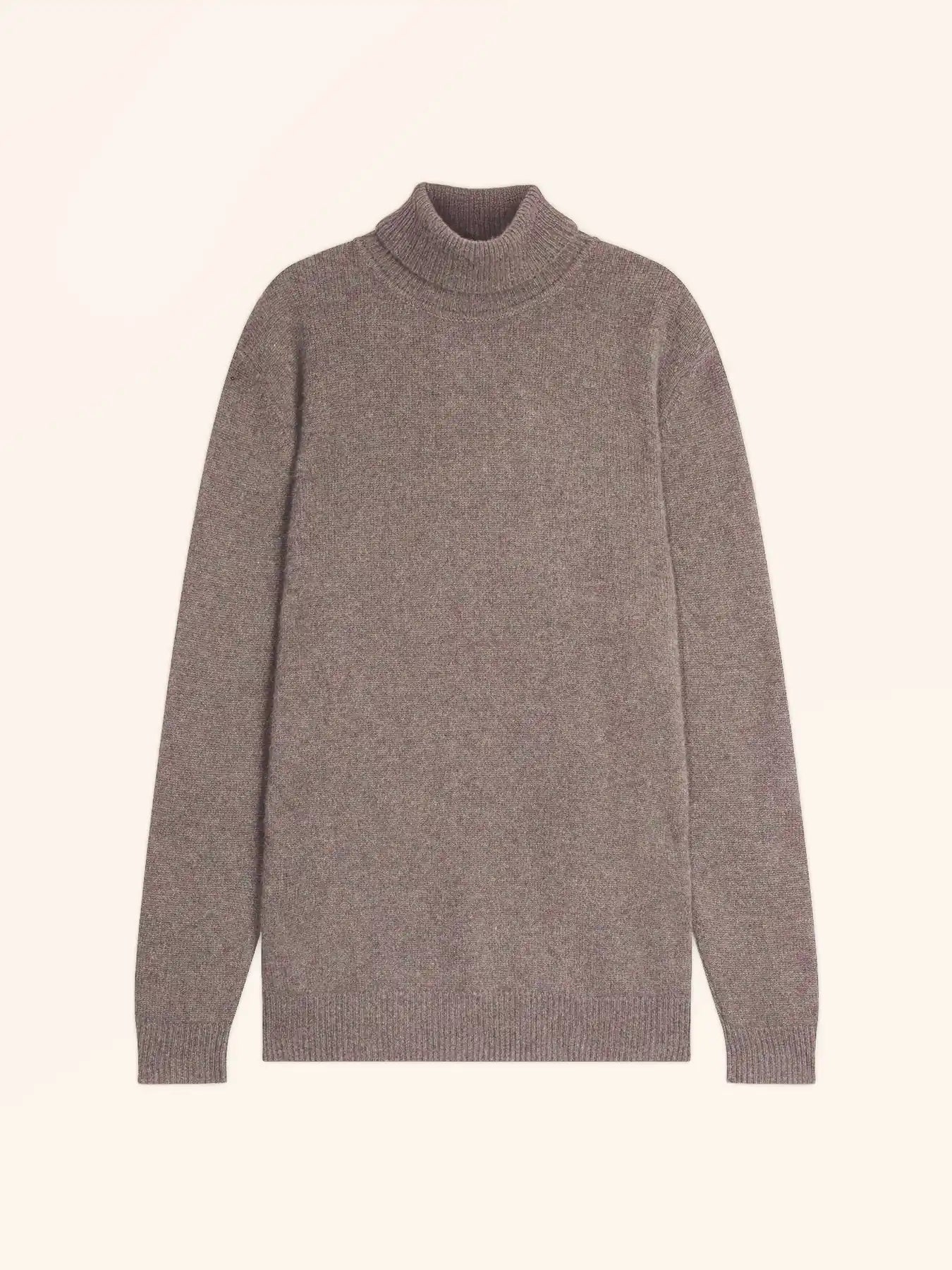 SACHA pullover rollkragen 4-fädig caribou meliert