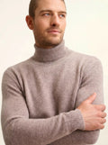 SACHA pullover rollkragen 4-fädig caribou meliert