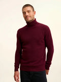 SACHA pullover rollkragen 4-fädig mûre
