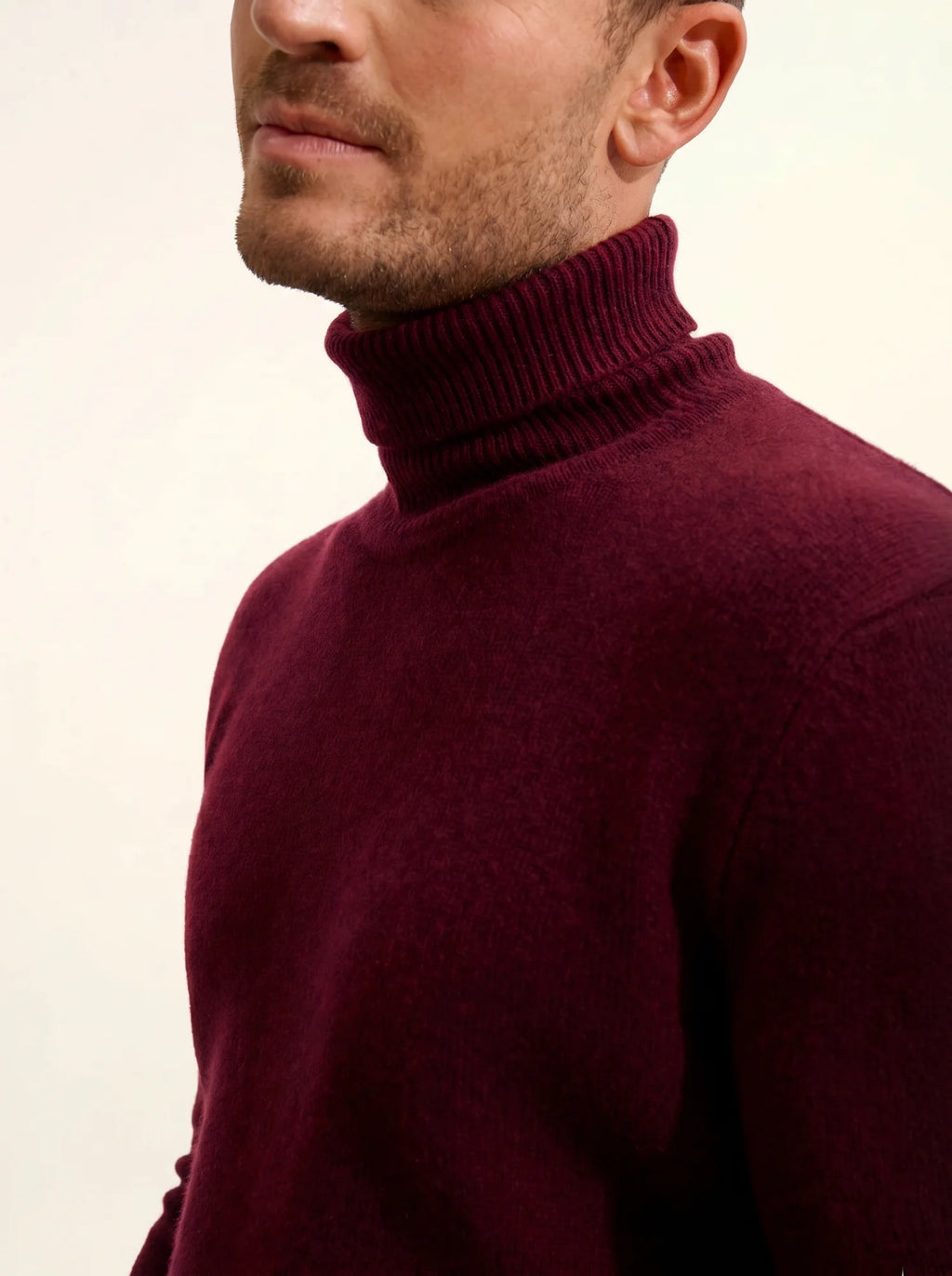 SACHA pullover rollkragen 4-fädig mûre
